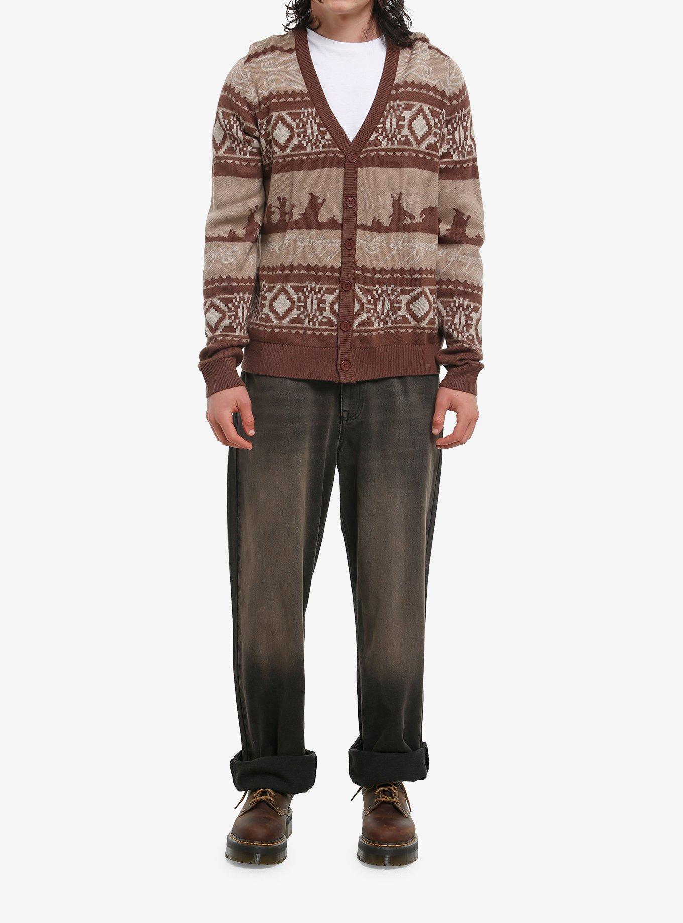 The Lord Of The Rings Silhouette Fair Isle Cardigan, , hi-res
