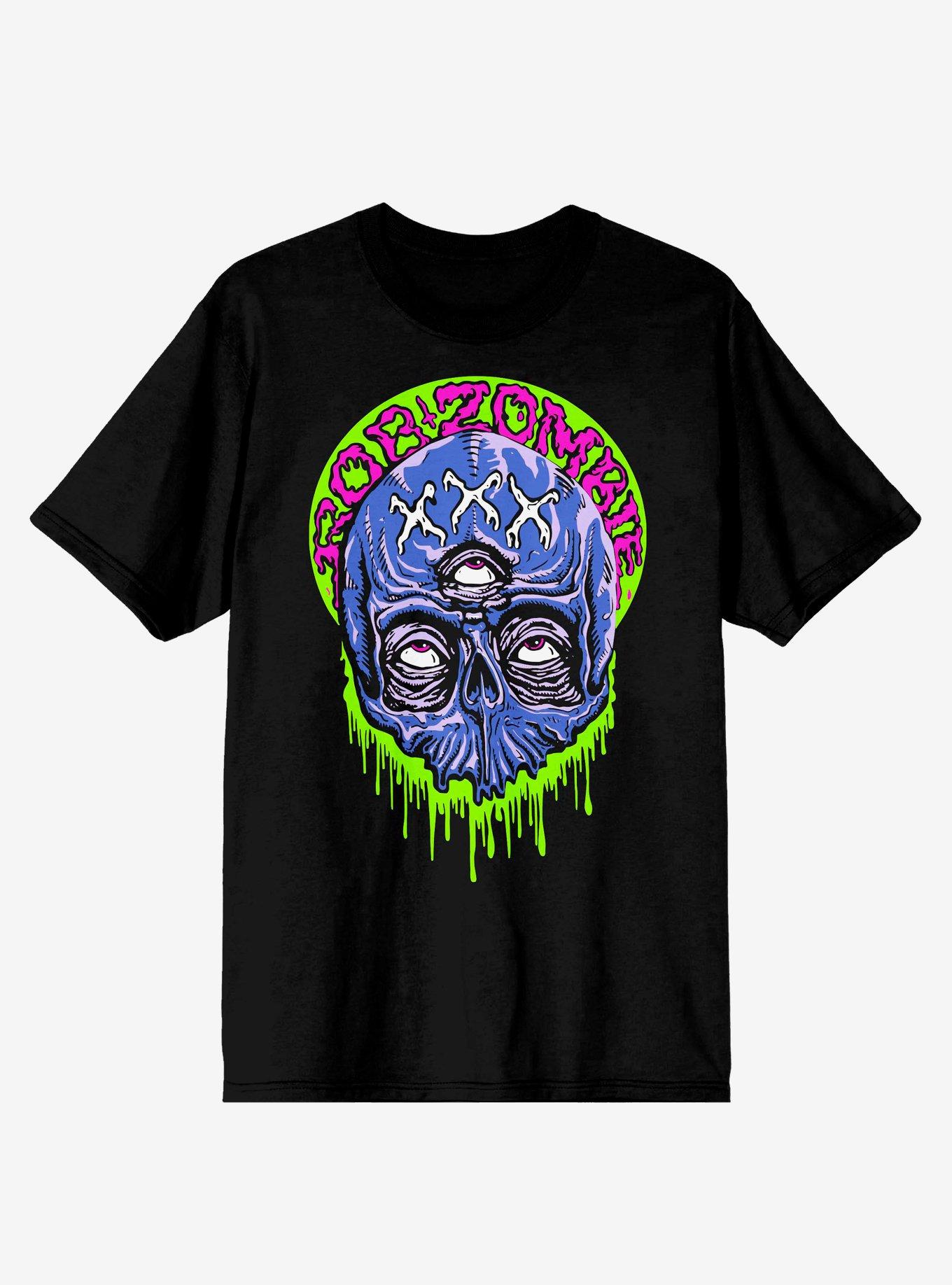 Rob Zombie Dripping Skull T-Shirt, , hi-res