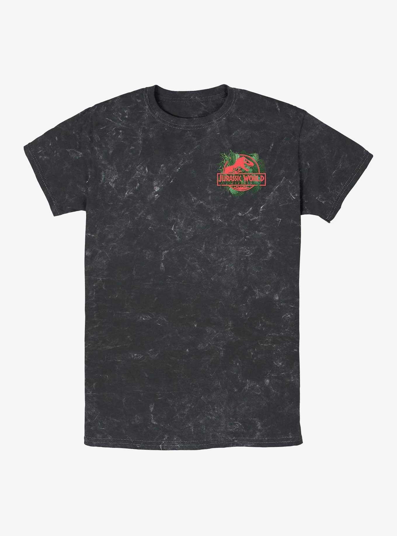 Jurassic Park Life Found A Way Aquilops Mineral Wash T-shirt Hot Topic Web Exclusive, BLACK, hi-res