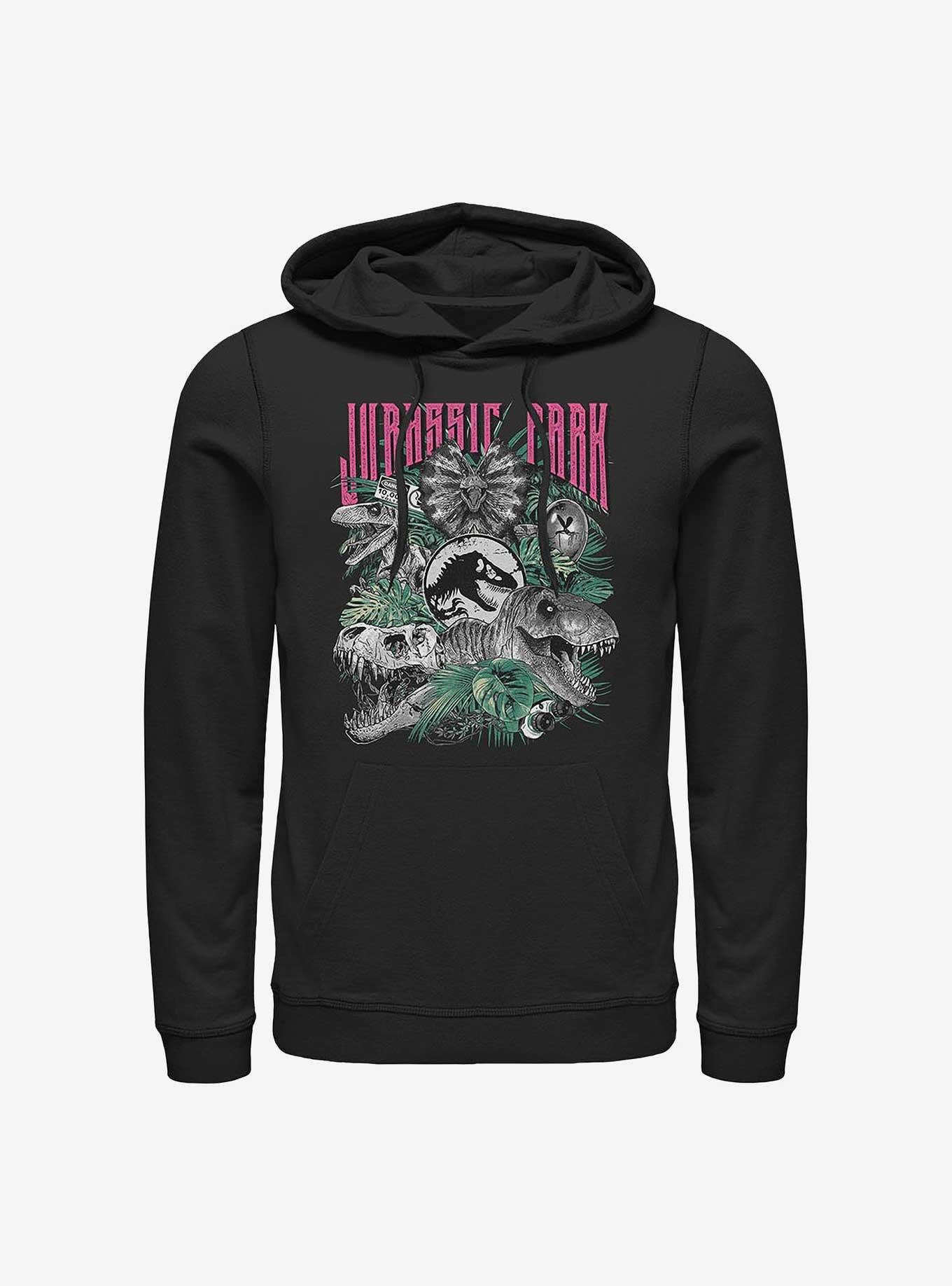 NULL Jurassic Park Life Finds A Way Iconic Dinosaurs Hoodie Hot Topic Exclusive