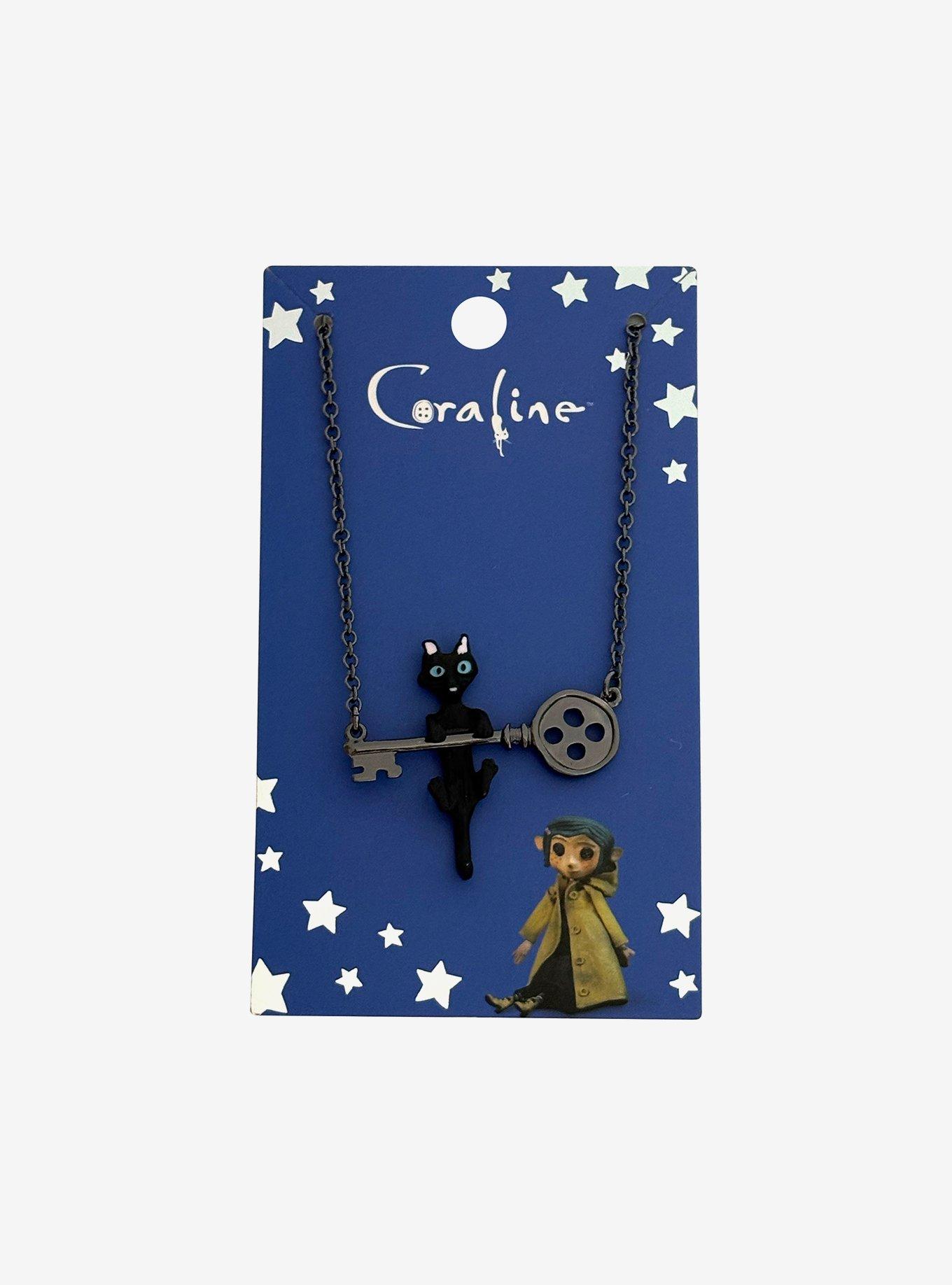 Coraline Cat Key Necklace, , hi-res