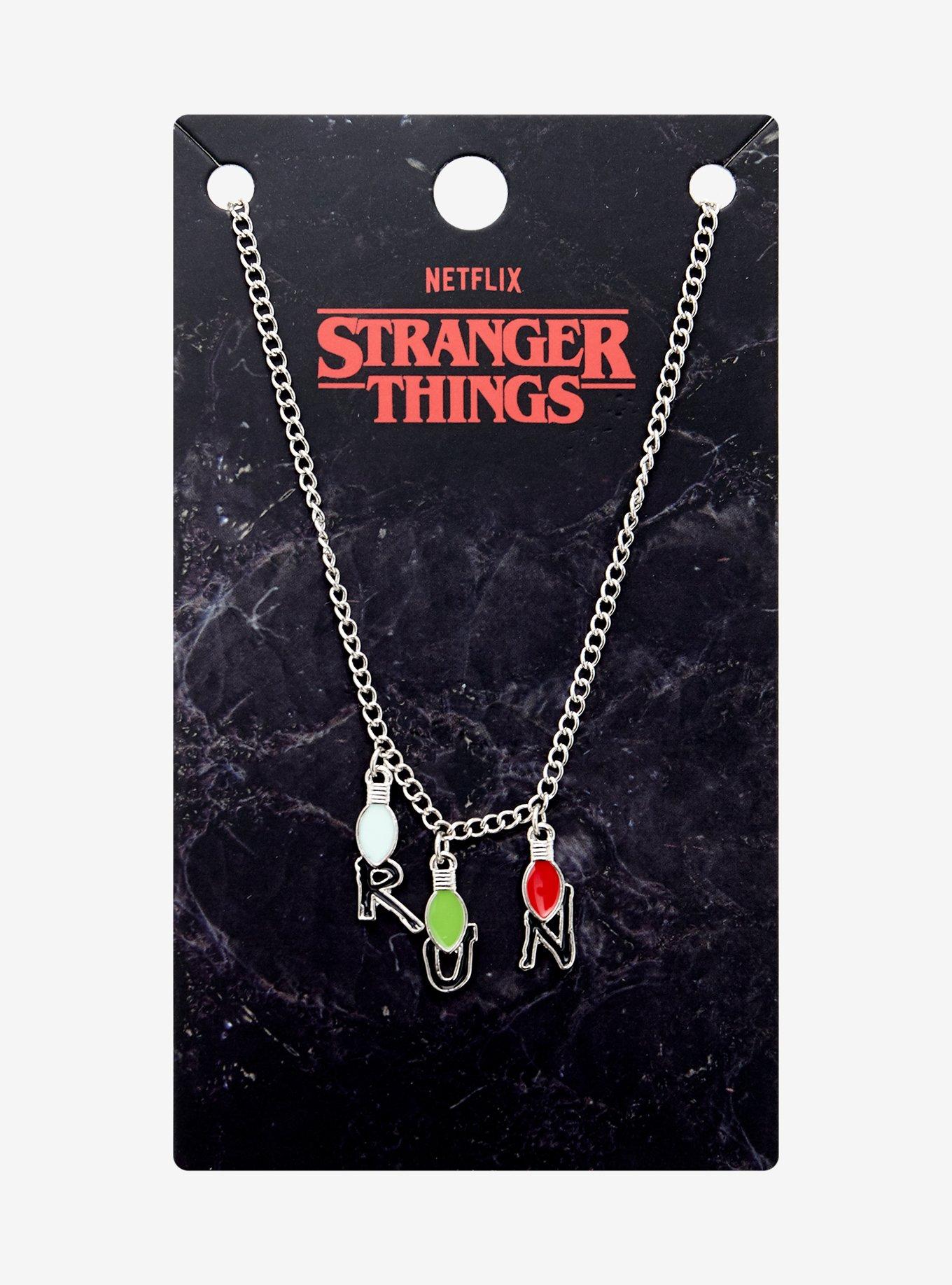 Stranger Things Run Christmas Light Necklace, , hi-res