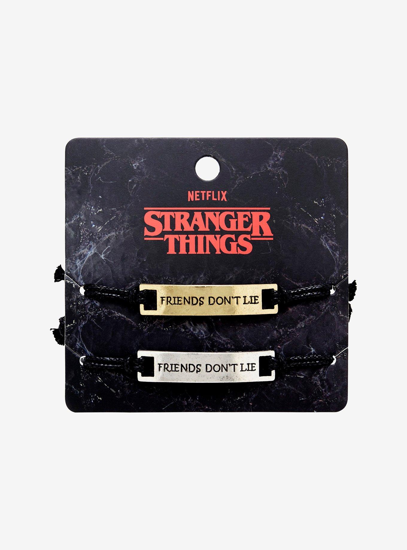 Stranger Things Friends Don't Lie Best Friend Cord Bracelet Set, , hi-res
