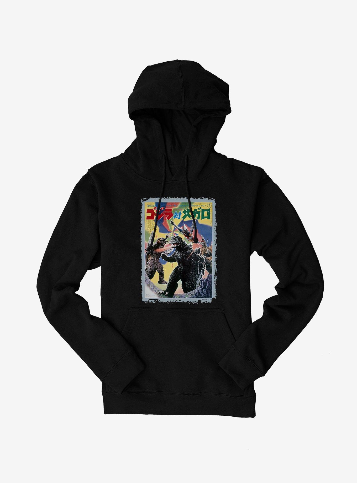 Godzilla Versus Megalon Hoodie, BLACK, hi-res