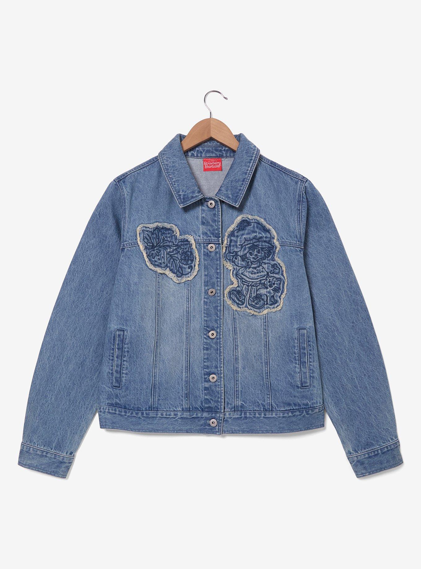 Strawberry Shortcake Women's Plus Size Denim Jacket — BoxLunch Exclusive, , hi-res