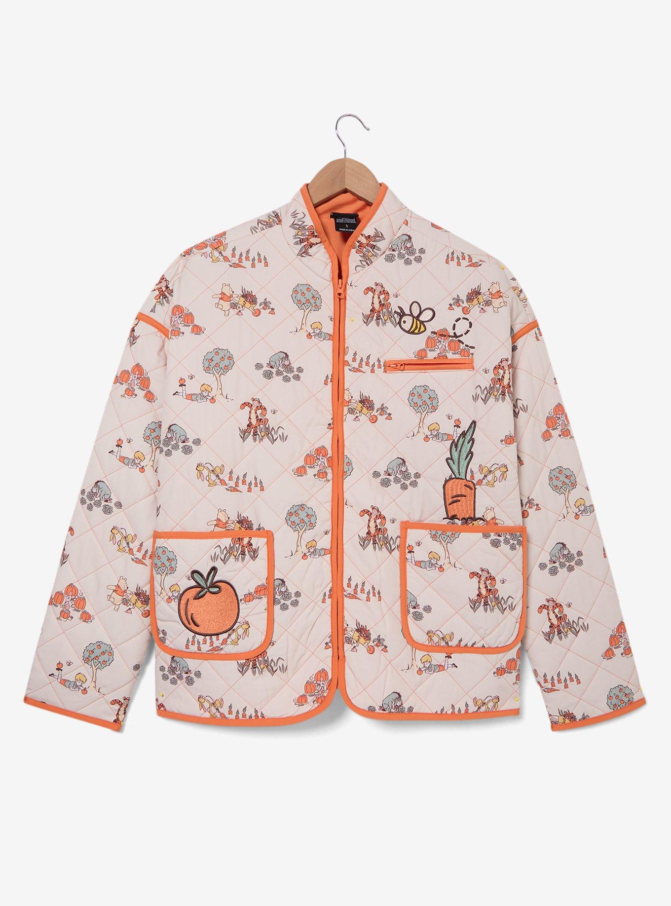 Disney Winnie the Pooh Veggie Garden Women's Plus Size Quilted Jacket - BoxLunch Exclusive, , hi-res