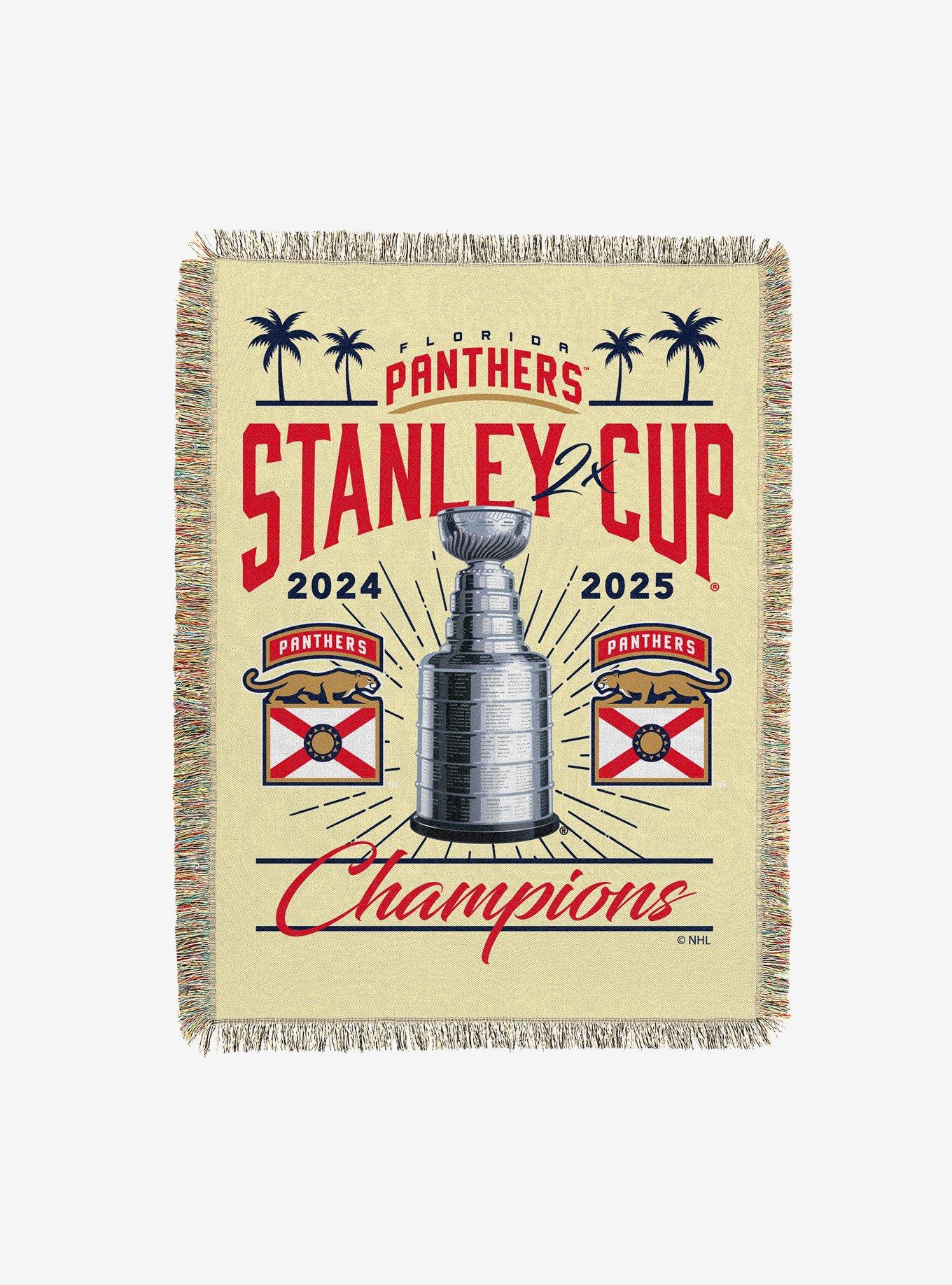 NHL Florida Panthers Recorded Woven Tapestry Throw Blanket, , hi-res