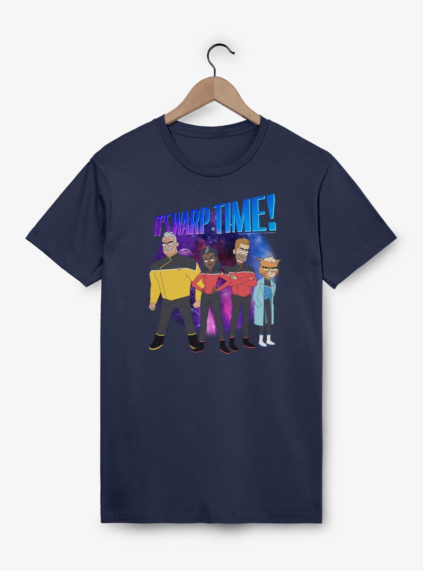 Star Trek Lower Deck Its Warp Time T-Shirt, NAVY, hi-res