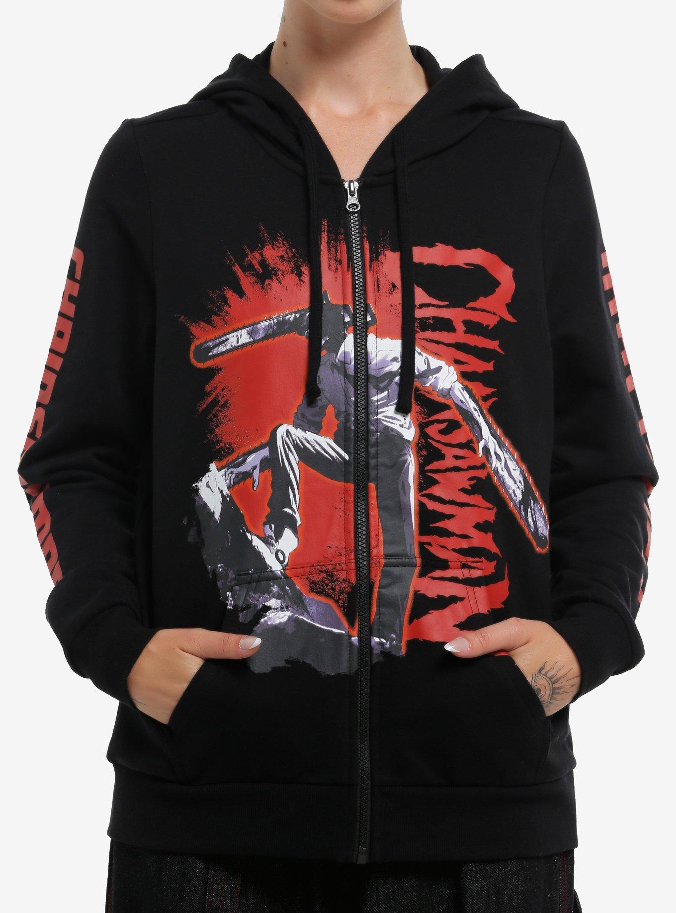 Chainsaw Man Jumbo Print Girls Hoodie, , hi-res