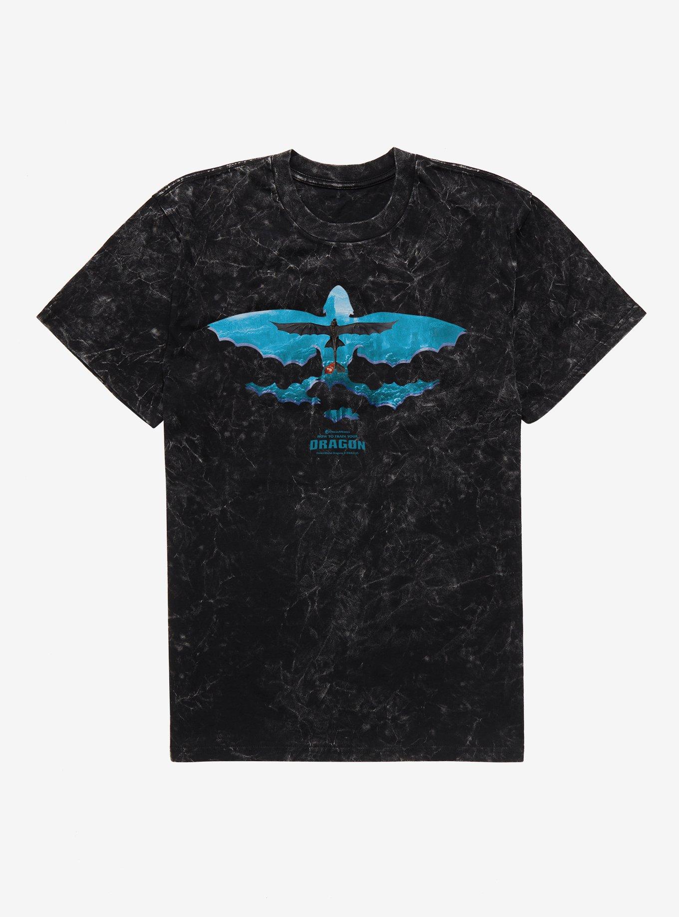 How To Train Your Dragon Toothless Takes Flight Mineral Wash T-Shirt
