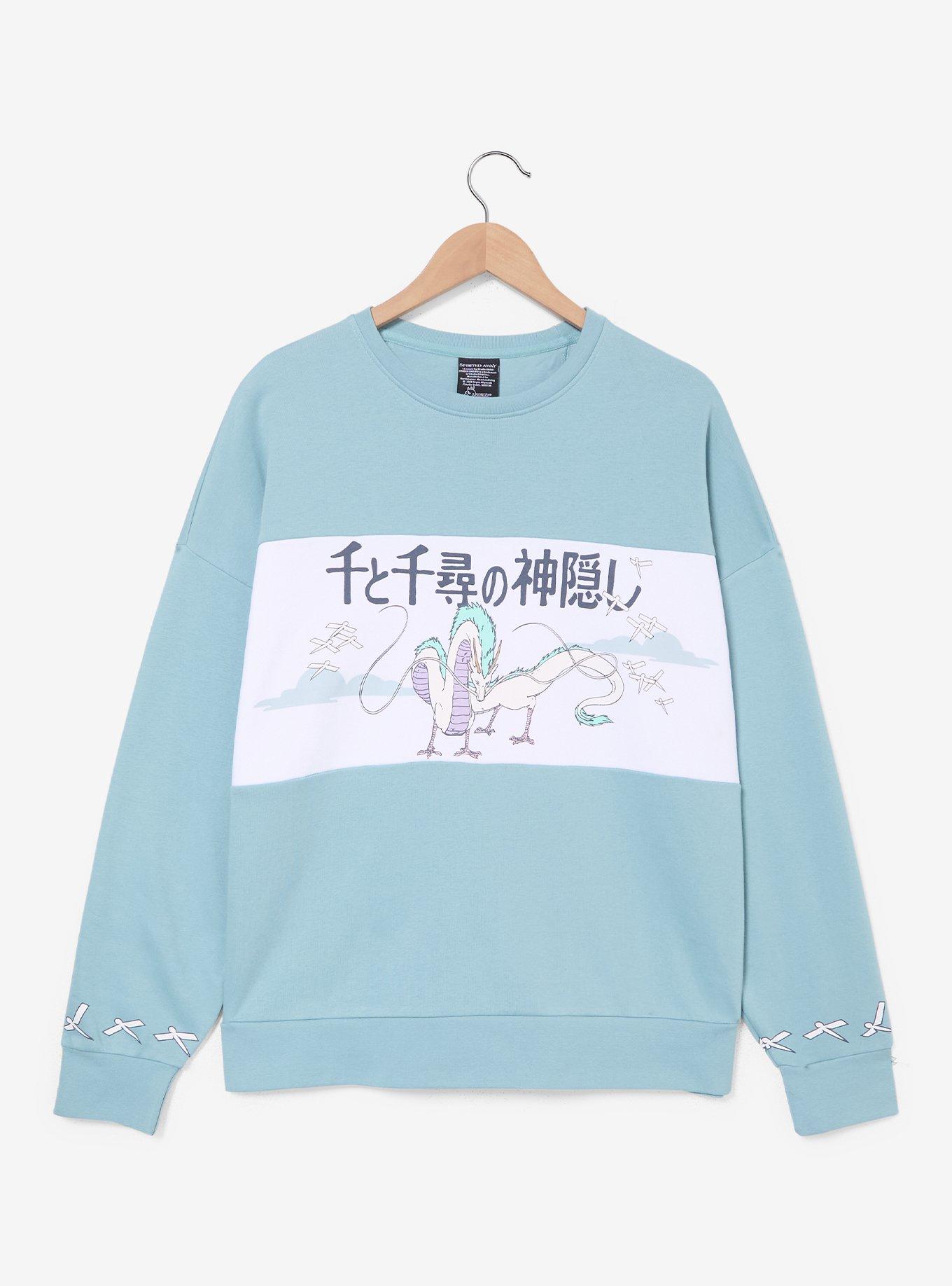 Studio Ghibli Spirited Away Dragon Haku Women's Color Block Crewneck - BoxLunch Exclusive, , hi-res