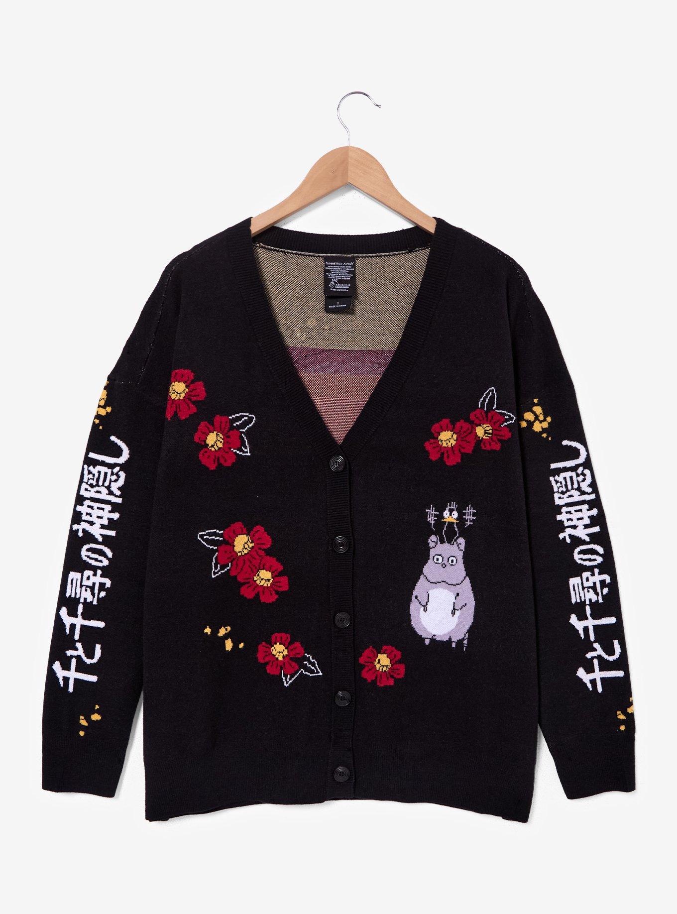 Studio Ghibli® Spirited Away Floral Women's Plus Size Cardigan — BoxLunch Exclusive, , hi-res