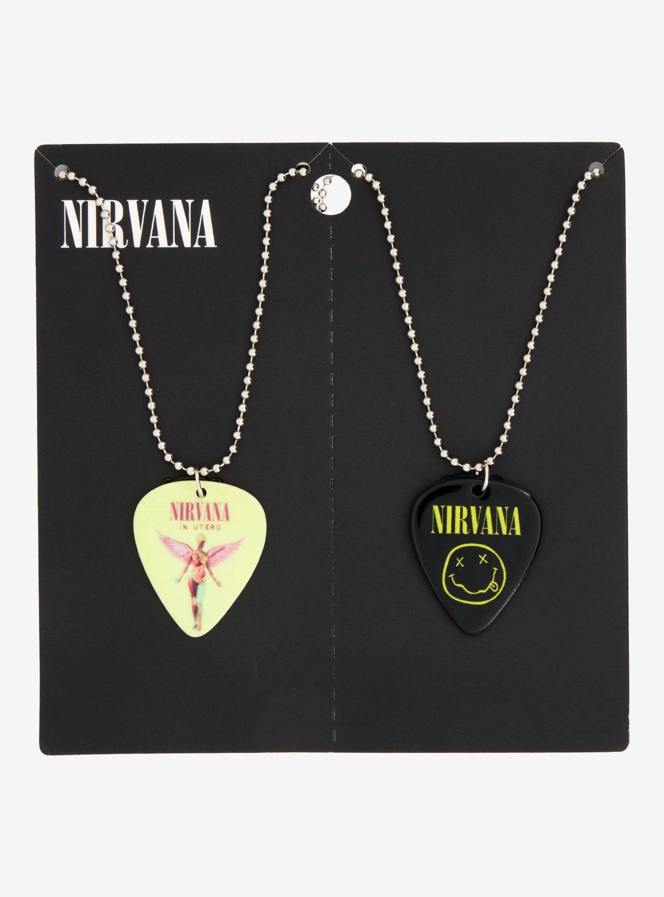 Nirvana Nirvana In Utero Guitar Pick Best Friend Necklace Set 