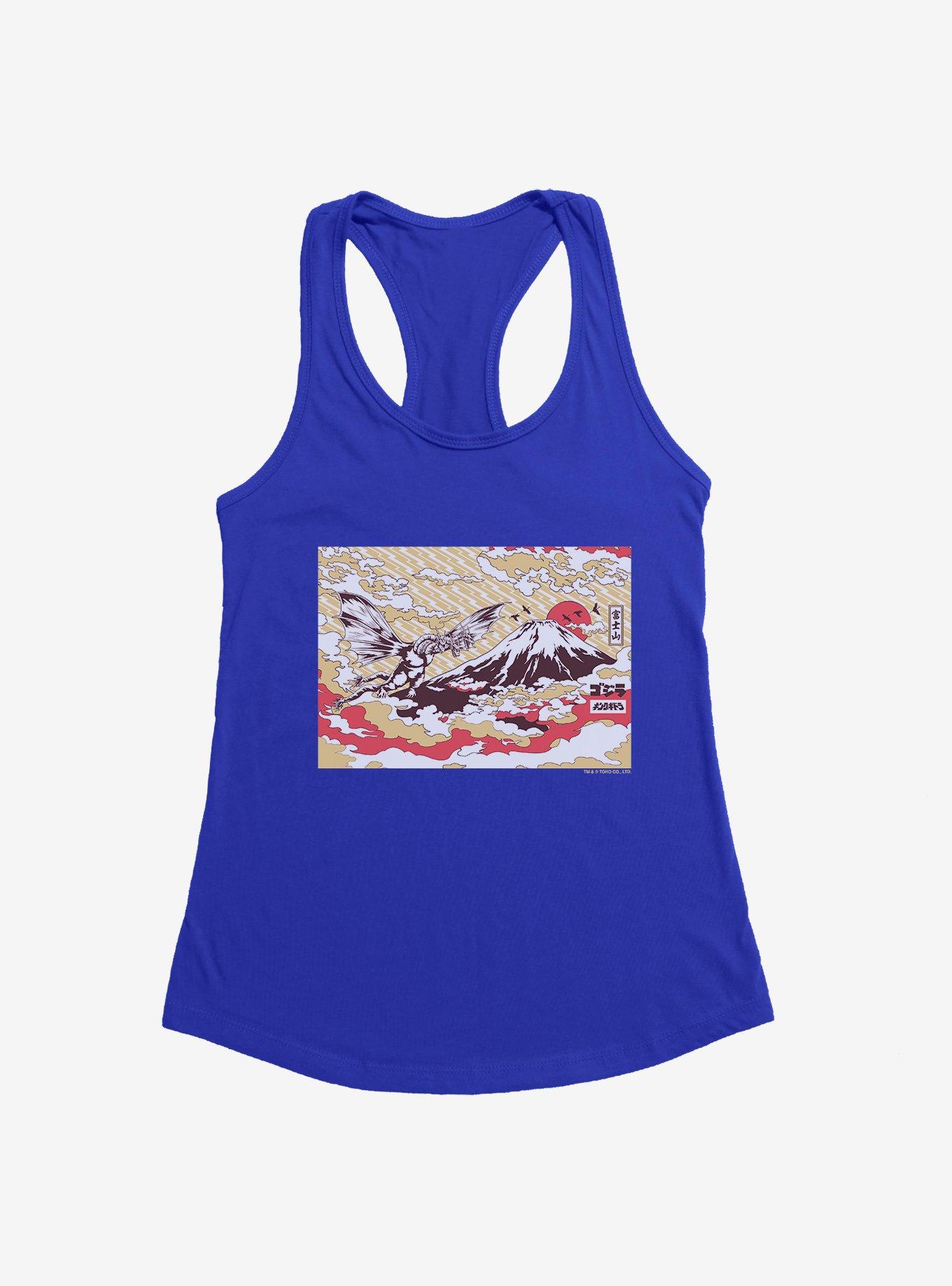 Godzilla King Ghidorah Over Japan Girls Tank