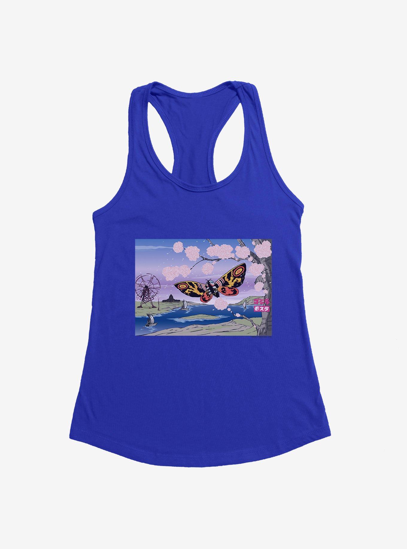 Godzilla Mothra Cherry Blossoms Girls Tank