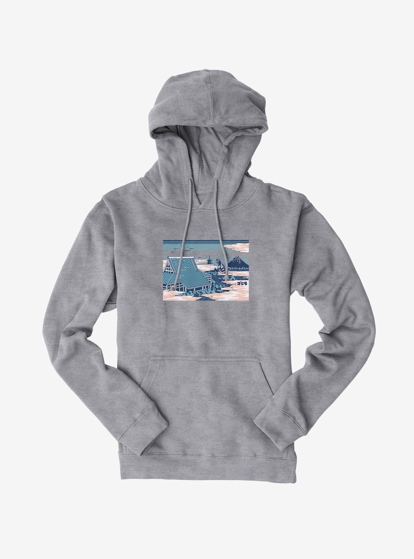 Godzilla Through The Clouds Hoodie, SPORT GRAY, hi-res