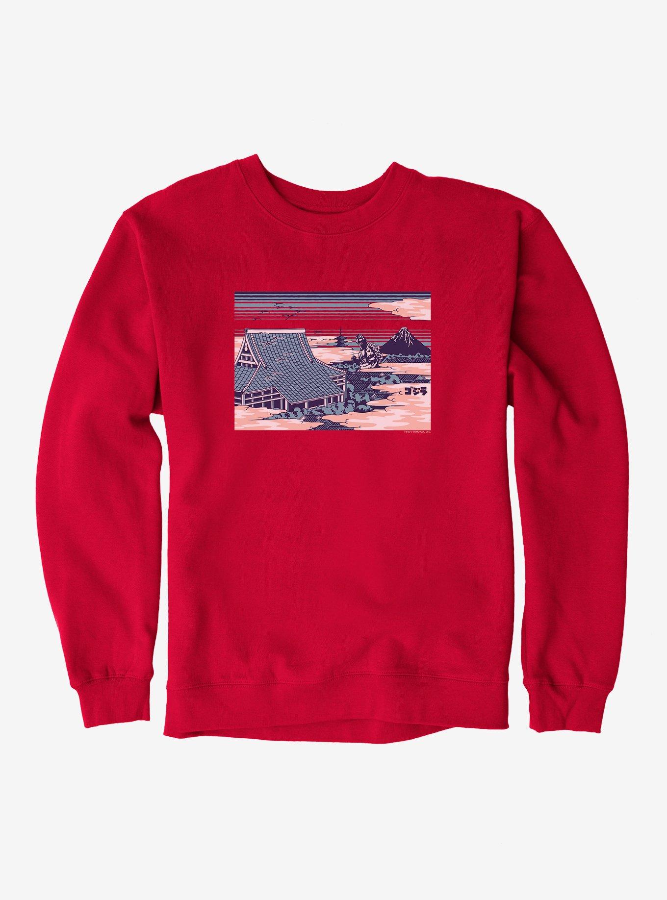 Godzilla Through The Clouds Sweatshirt, , hi-res