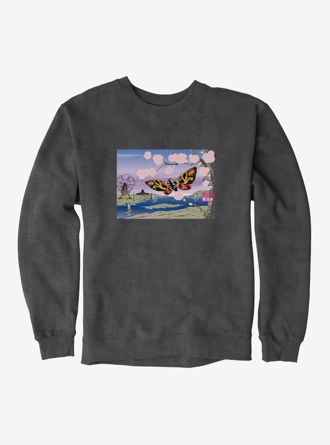 Godzilla Mothra Cherry Blossoms Sweatshirt