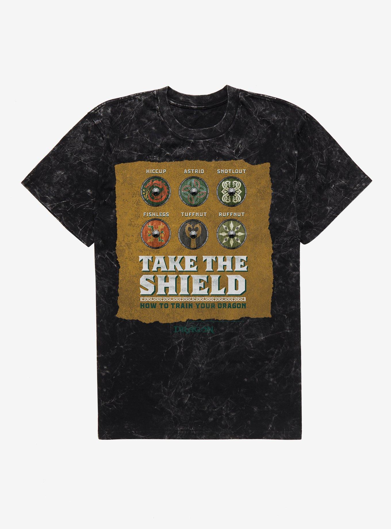 How To Train Your Dragon Take The Shield Mineral Wash T-Shirt, , hi-res
