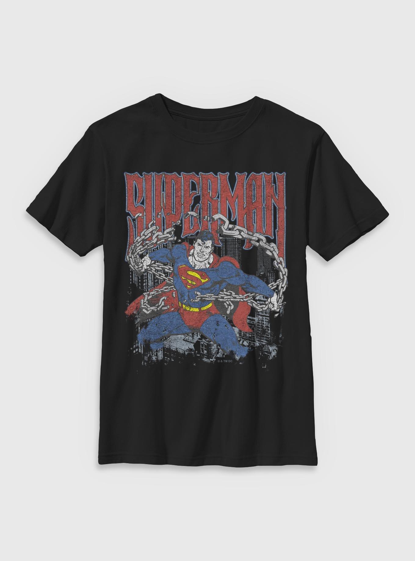 DC Comics Superman Unchained Youth T-Shirt BoxLunch Exclusive, , hi-res