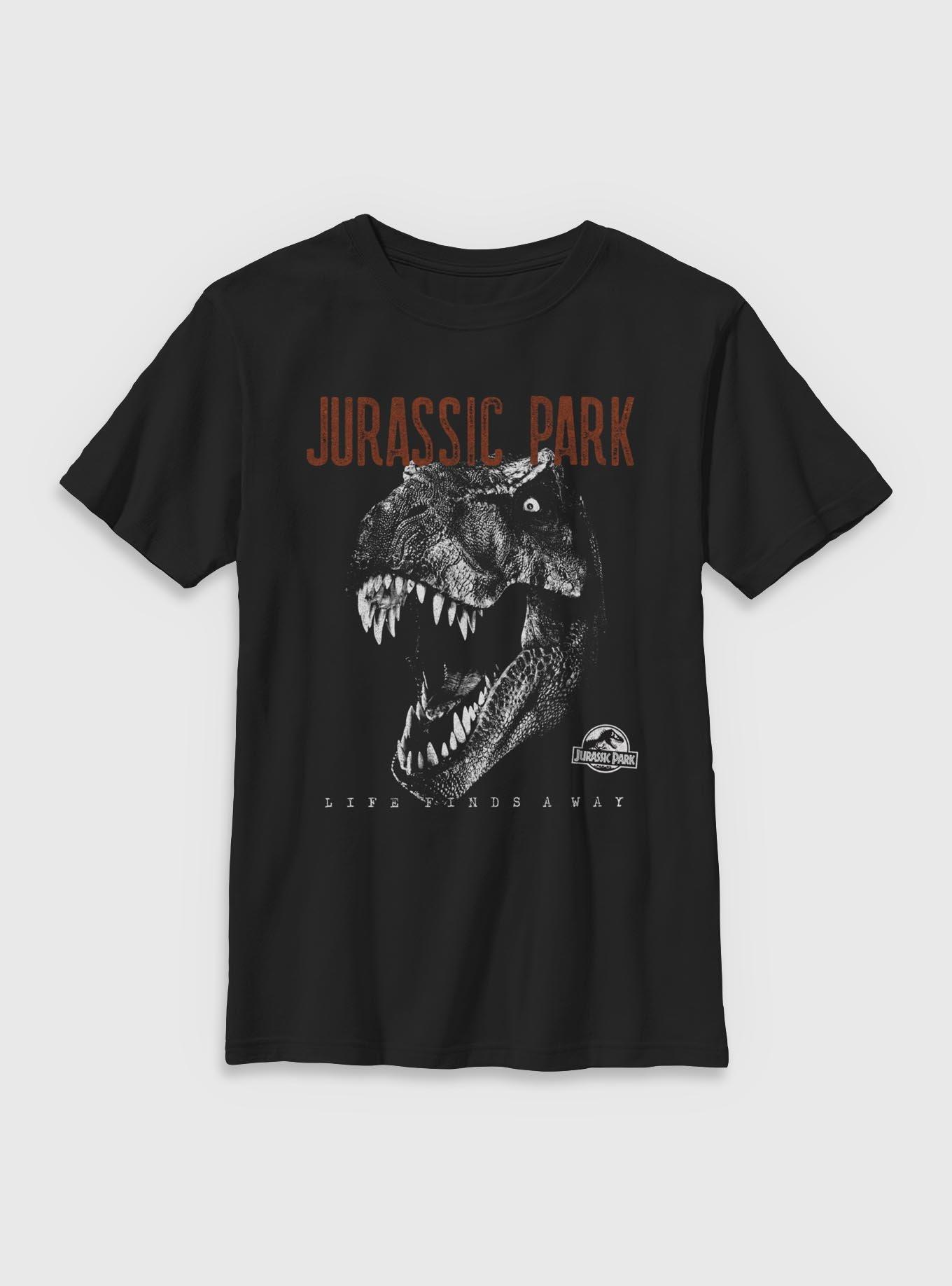 Jurassic Park T-Rex Life Finds A Way Youth T-Shirt BoxLunch Exclusive