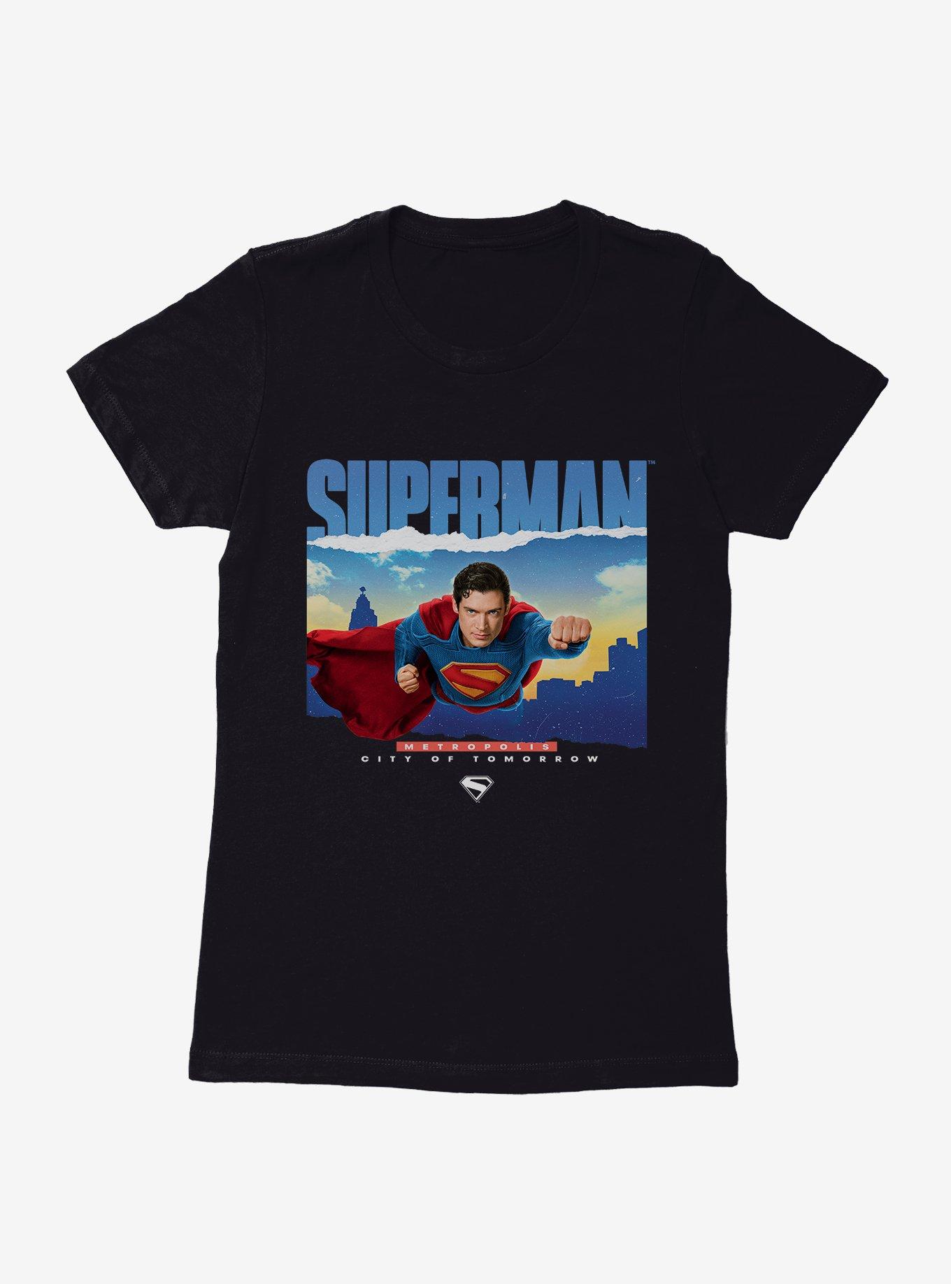 DC Comics Superman Metropolis City Of Tomorrow Womens T-Shirt, , hi-res