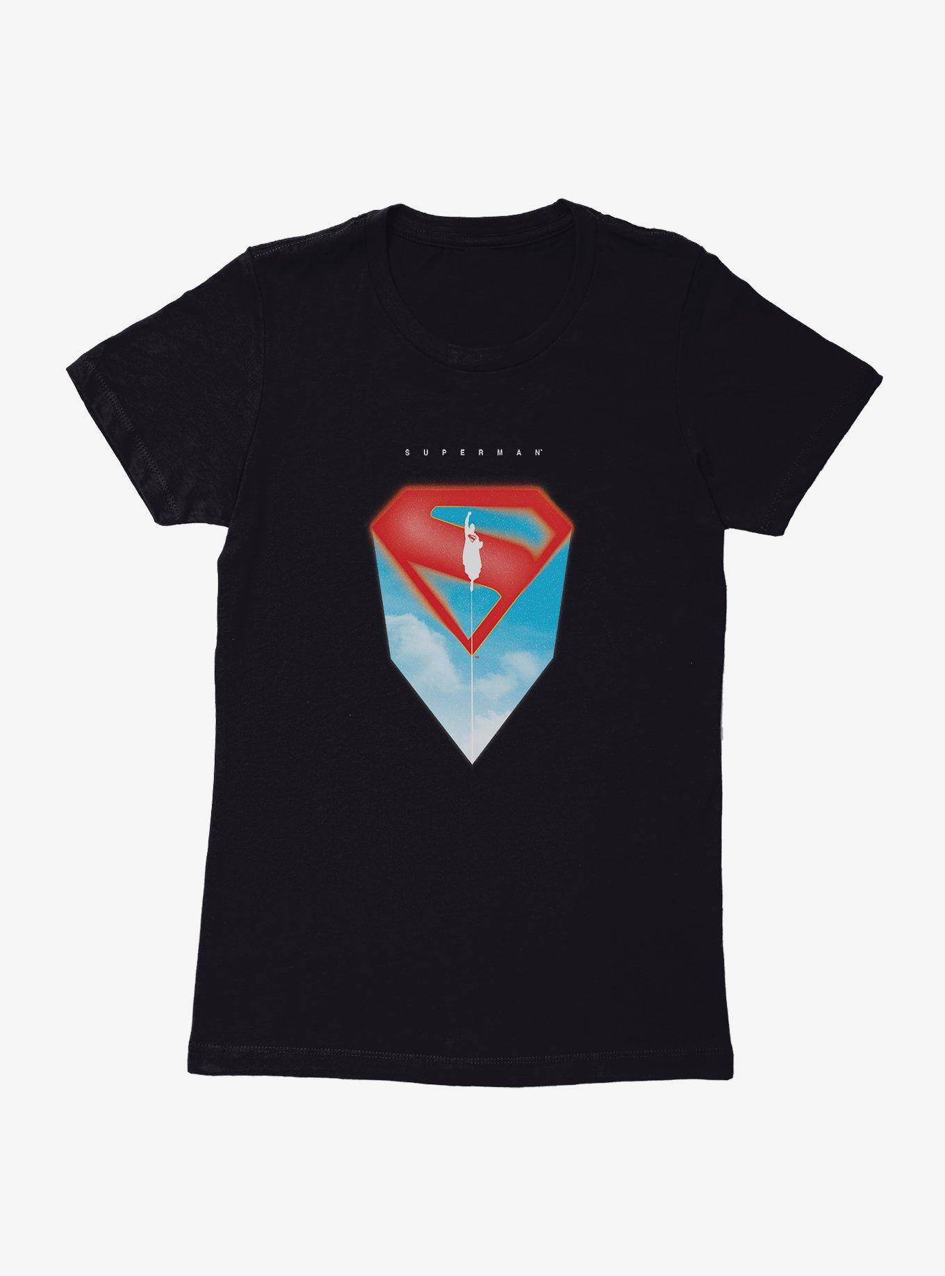 DC Comics Superman Flying Silhouette Womens T-Shirt, , hi-res