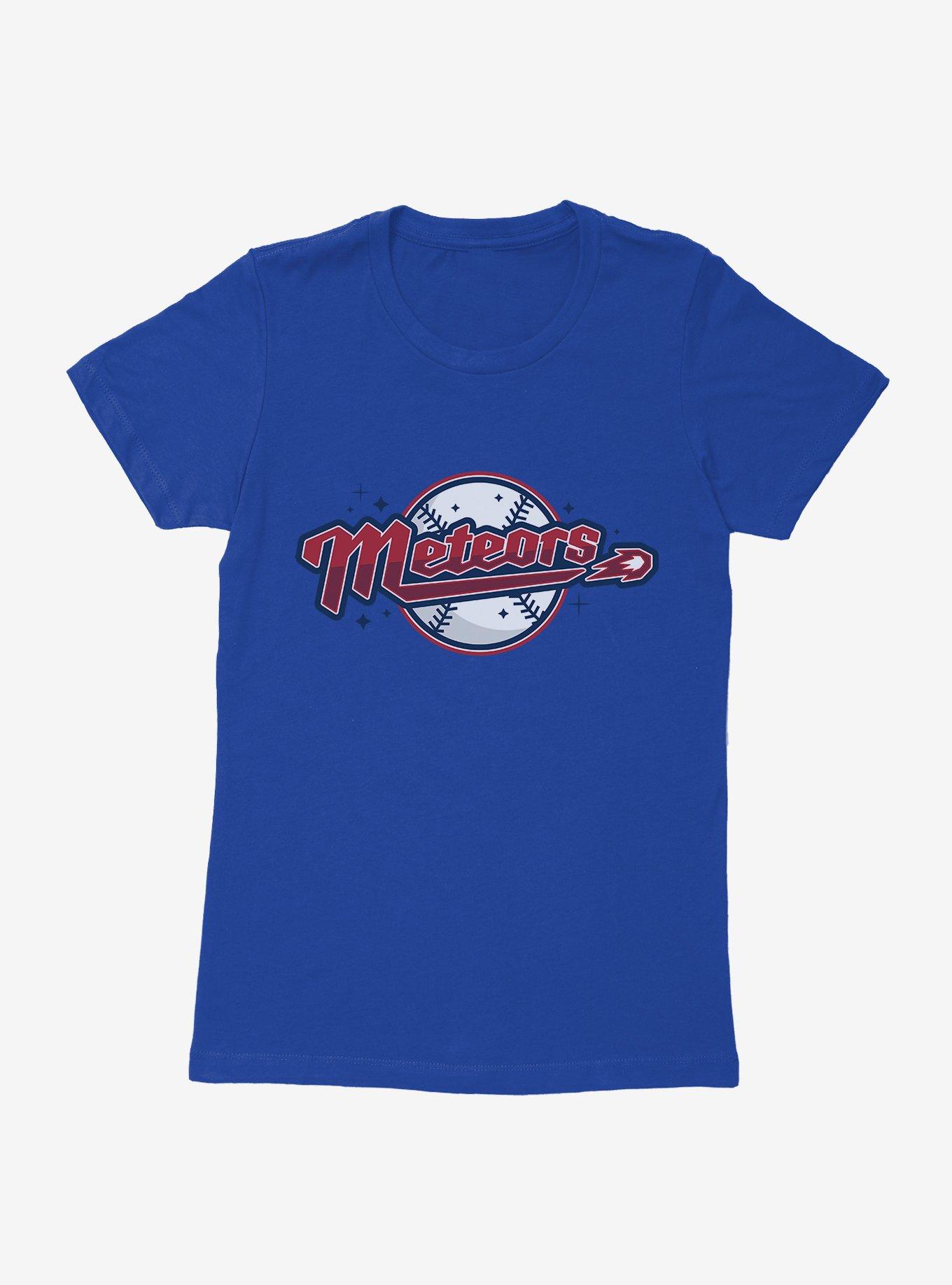 DC Comics Superman Metropolis Meteors Baseball Team Womens T-Shirt, ROYAL, hi-res
