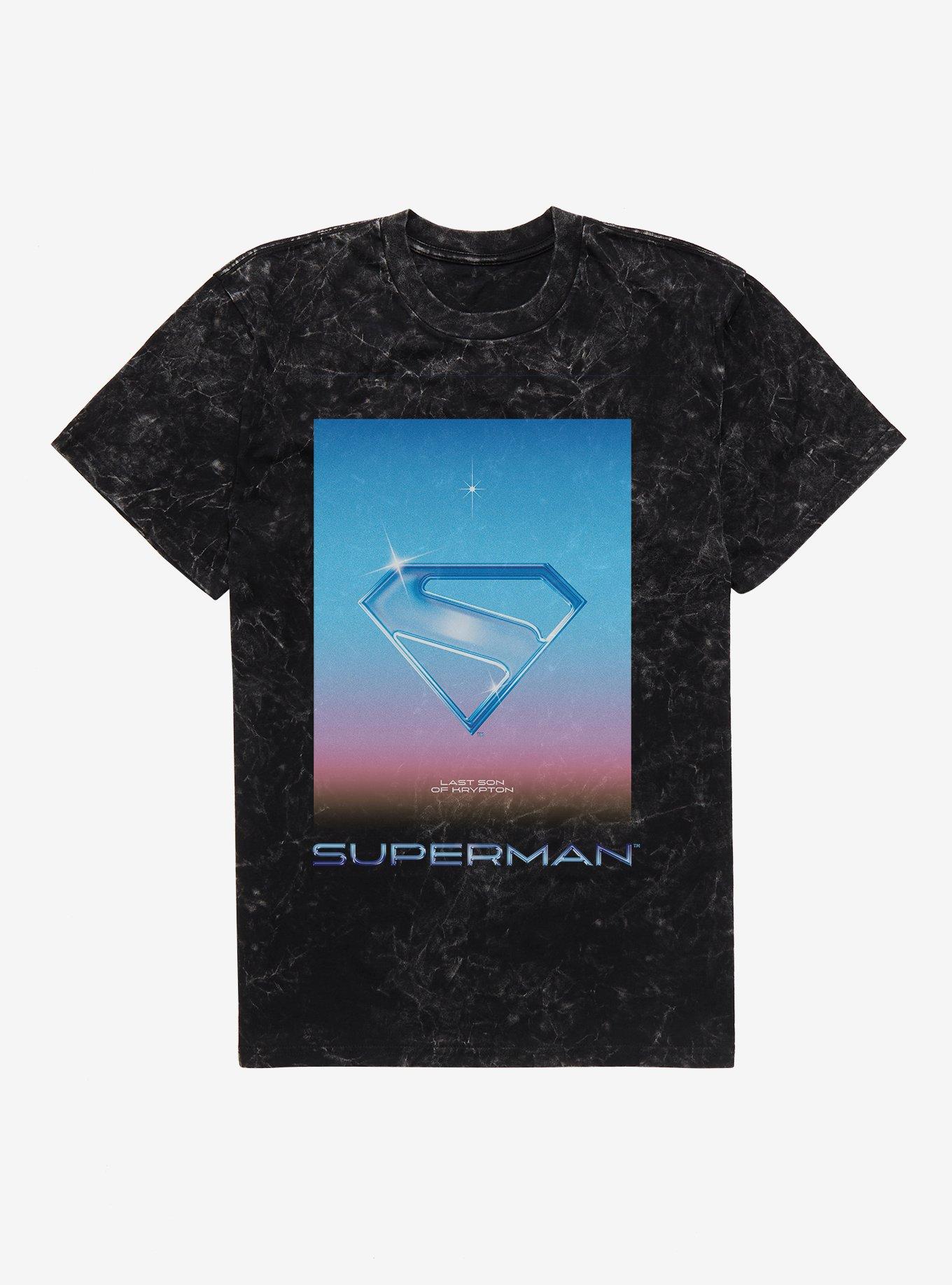 DC Comics Superman Crystal Logo Mineral Wash T-Shirt, , hi-res