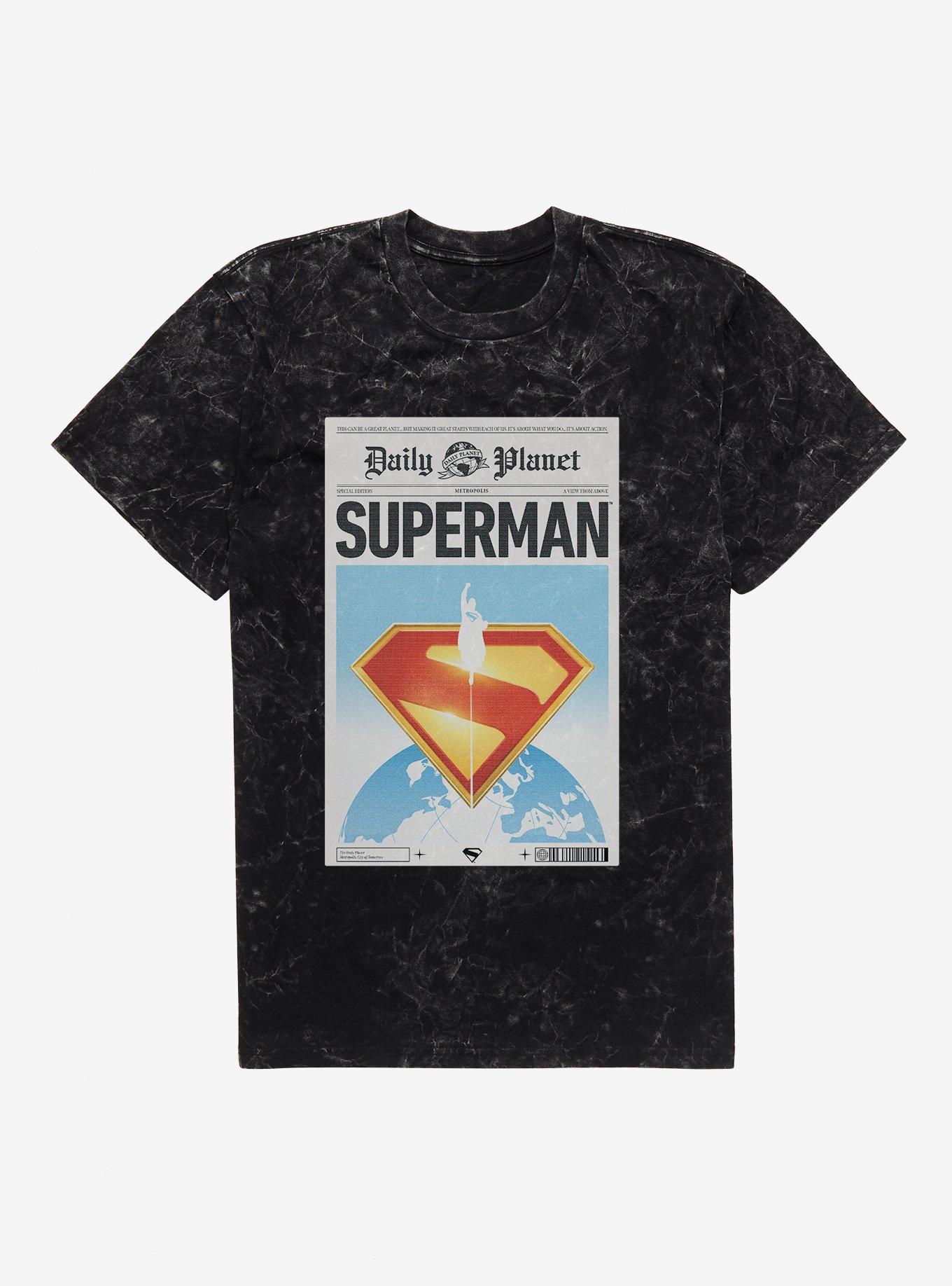 DC Comics Superman Daily Planet Front Page Mineral Wash T-Shirt, , hi-res