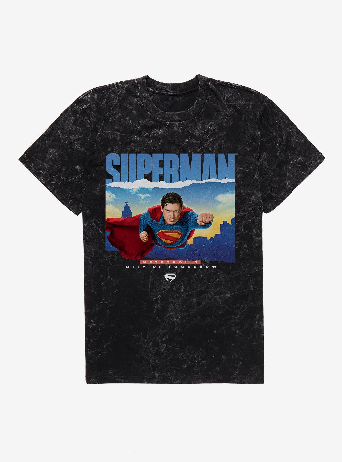 DC Comics Superman Metropolis City Of Tomorrow Mineral Wash T-Shirt, , hi-res