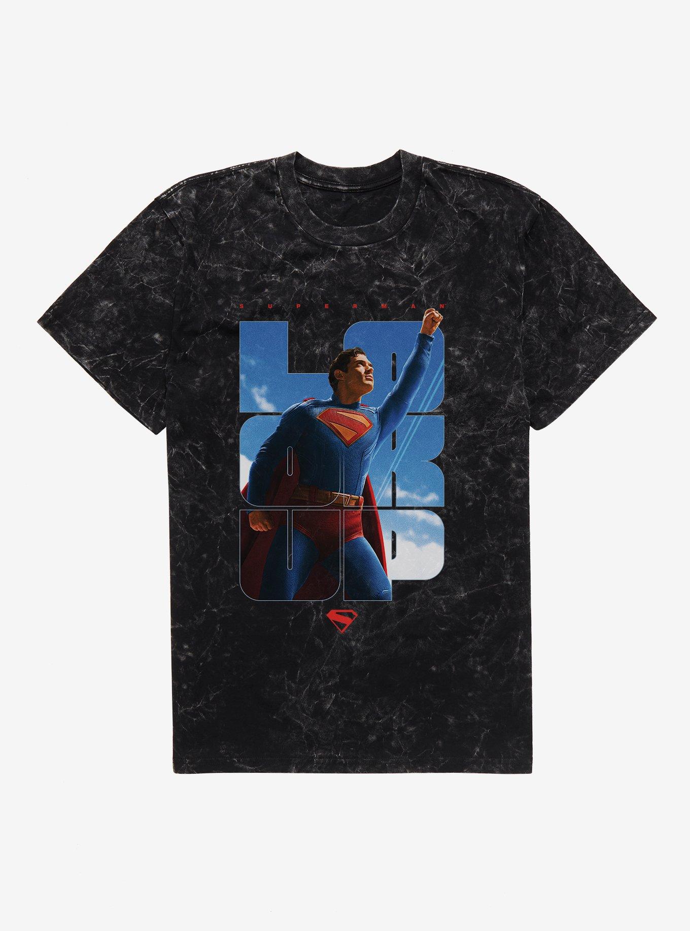 DC Comics Superman Look Up Mineral Wash T-Shirt, , hi-res