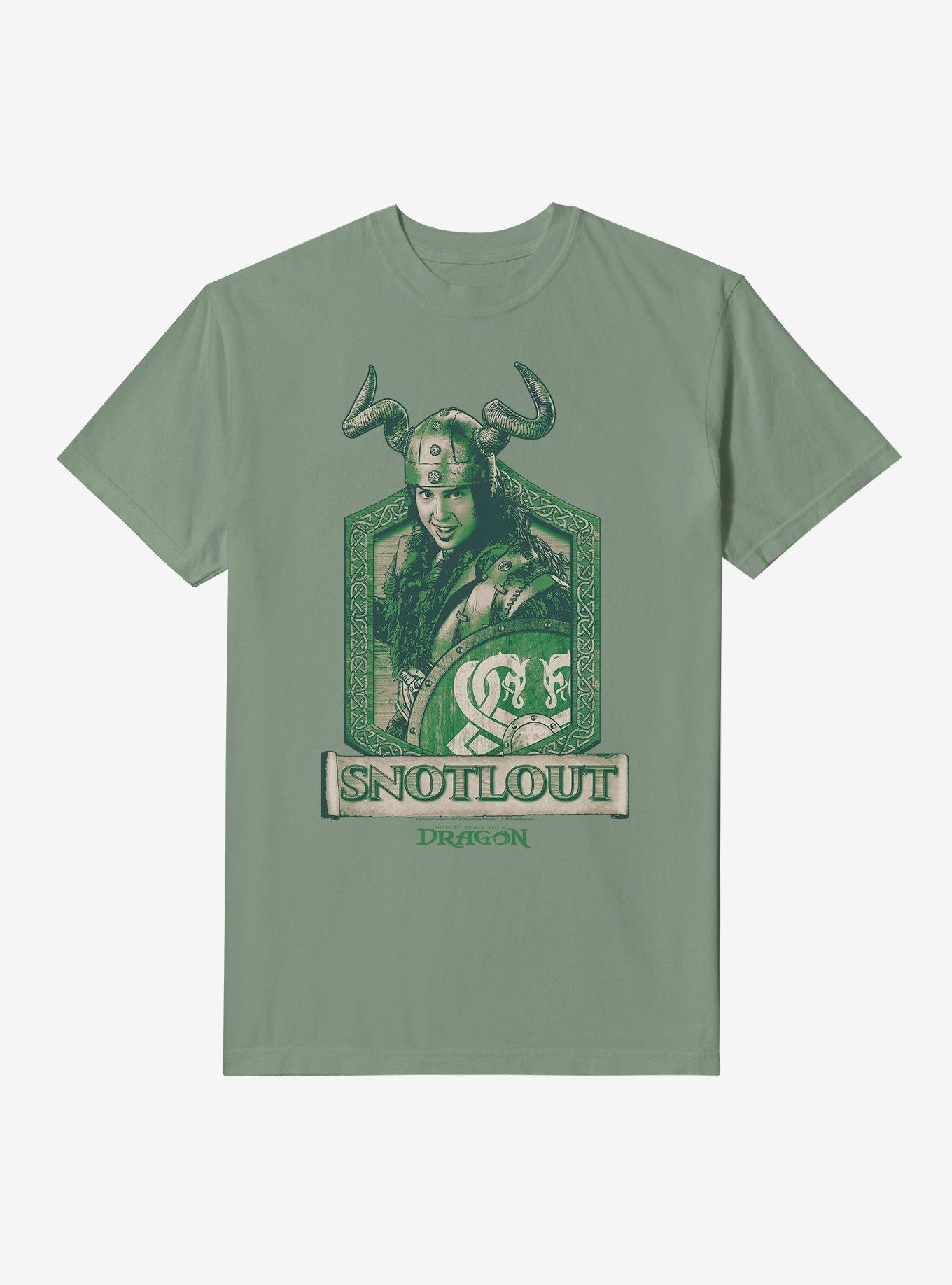How To Train Your Dragon Snotlout Garment-Dyed T-Shirt, MOSS, hi-res