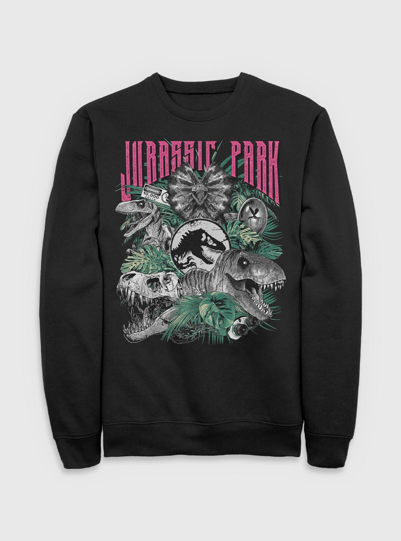 Jurassic Park Iconic Dinosaurs Sweatshirt BoxLunch Exclusive, , hi-res