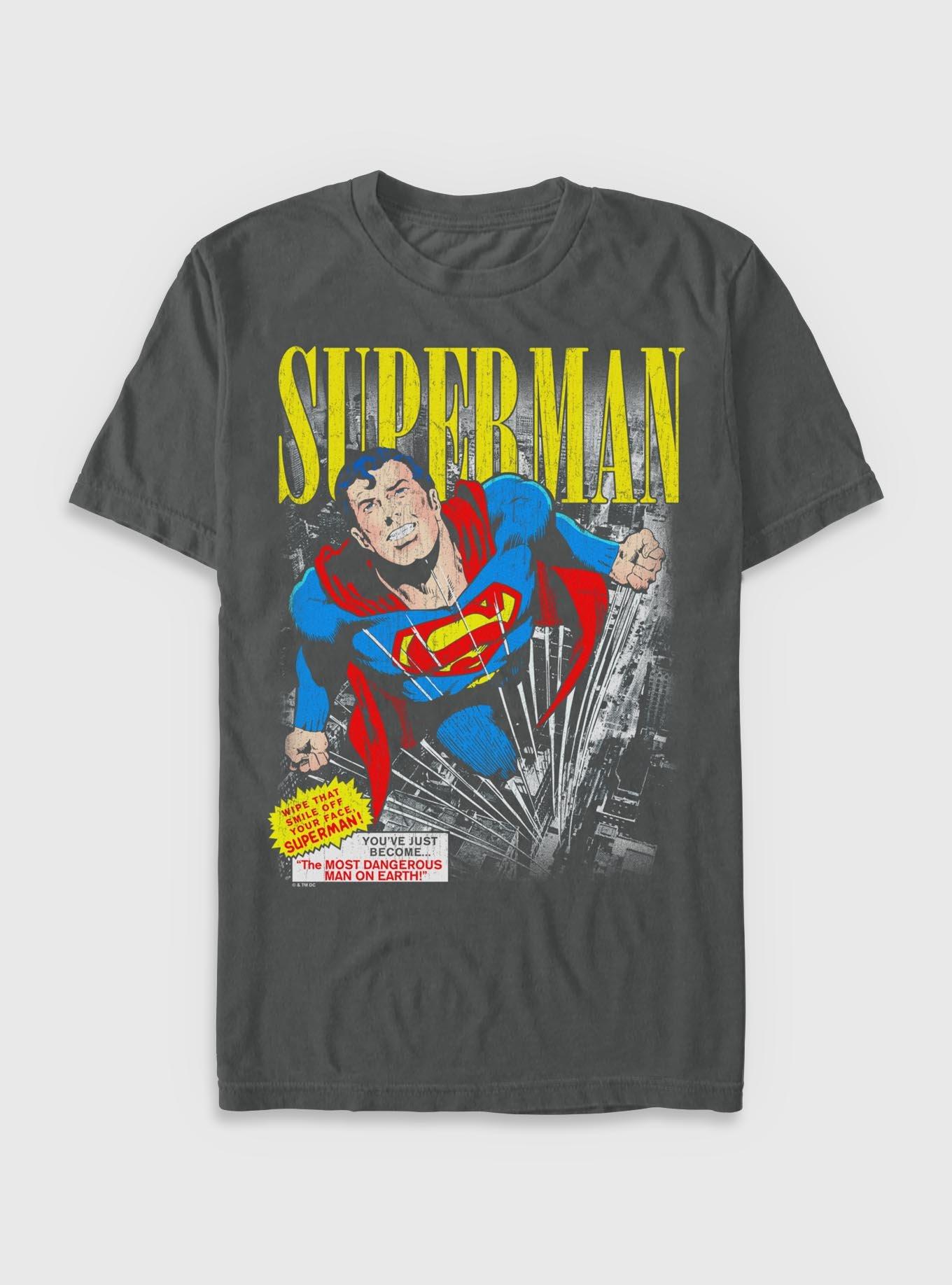 DC Comics Superman Vintage Garment Dye T-Shirt BoxLunch Exclusive, , hi-res