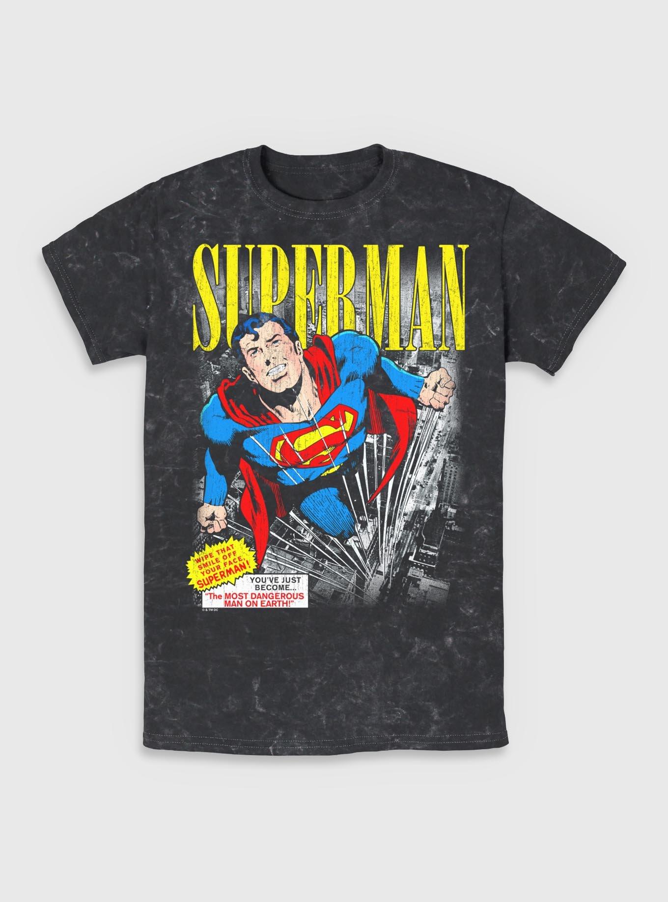DC Comics Superman Vintage Mineral Wash T-Shirt BoxLunch