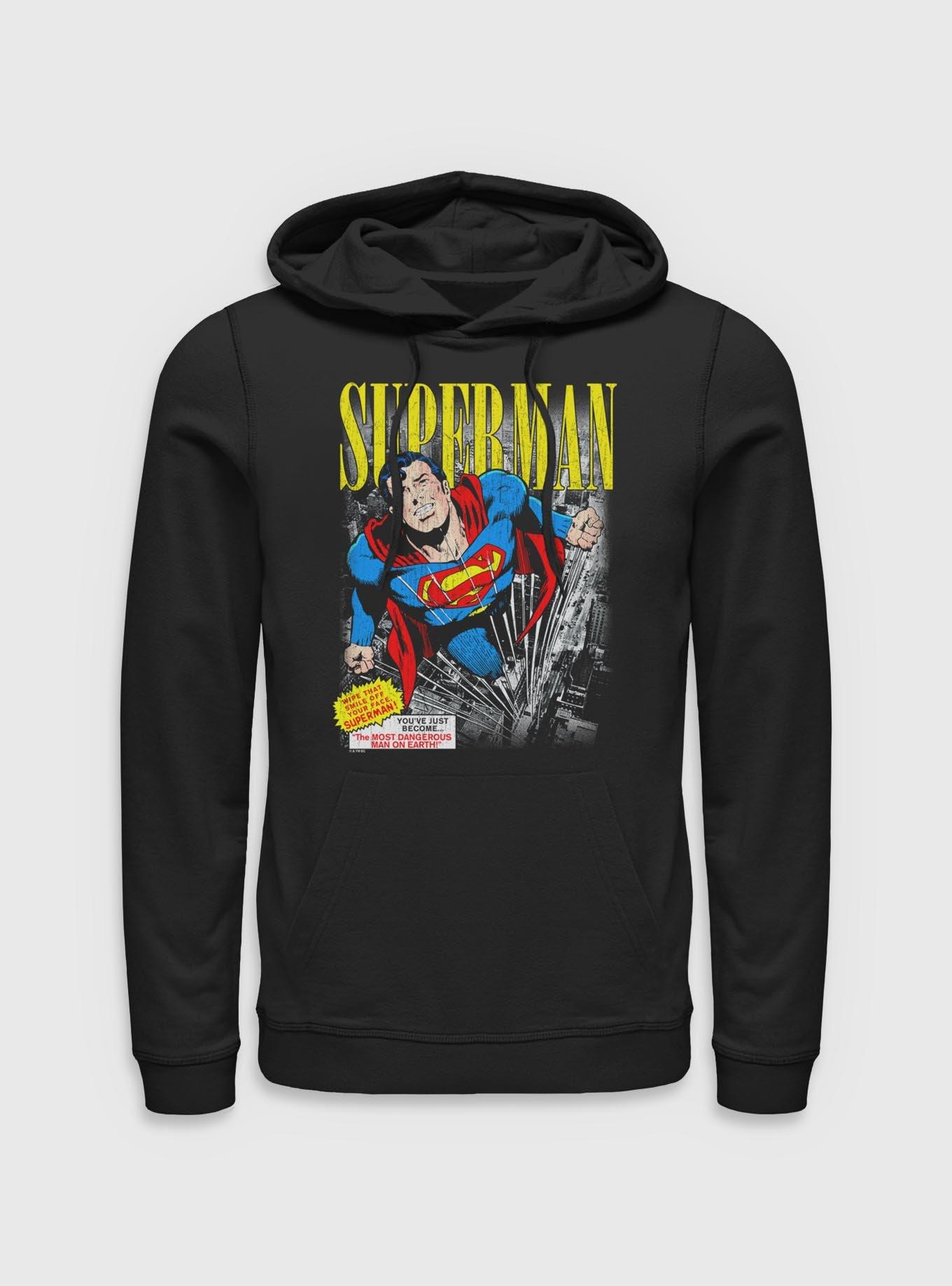 DC Comics Superman Vintage Hoodie BoxLunch Exclusive, , hi-res
