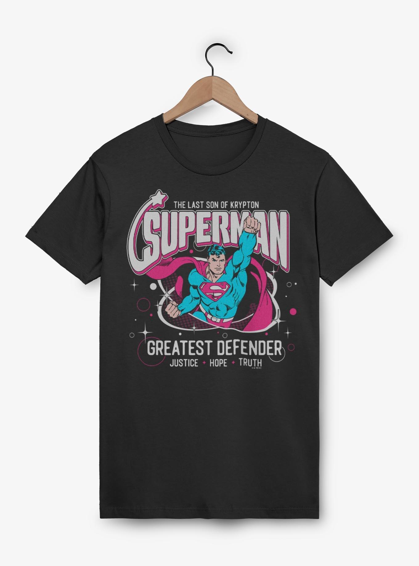 DC Comics Superman Greatest Defender T-Shirt BoxLunch Exclusive, , hi-res