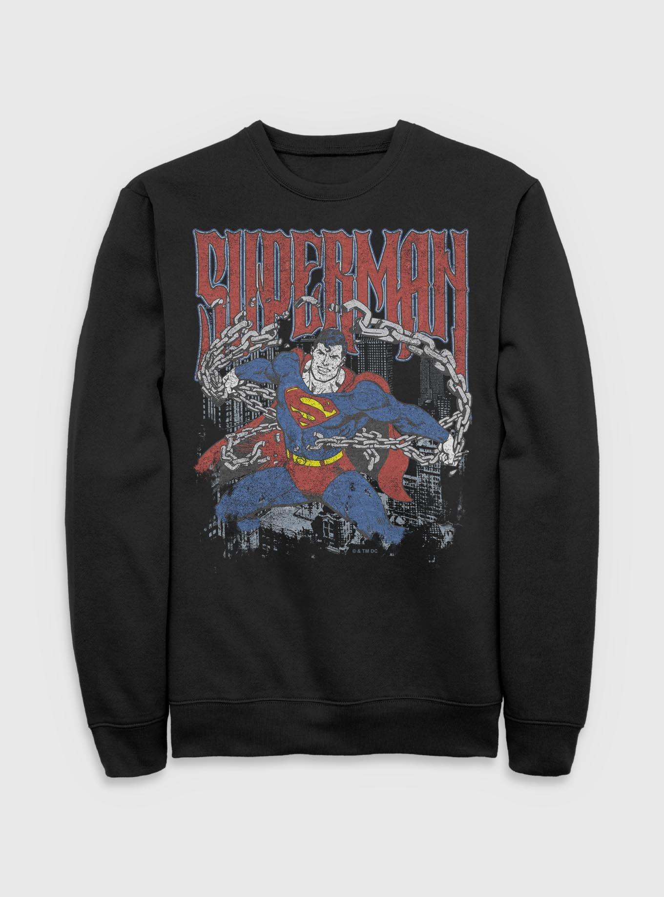 DC Comics Superman Unchained Sweatshirt BoxLunch Exclusive, , hi-res