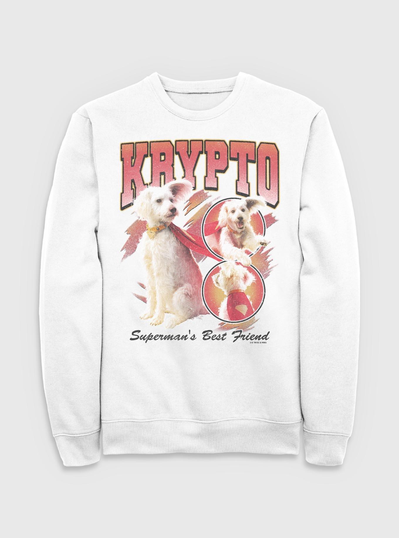 DC Comics Superman Krypto Superman's Best Friend Sweatshirt BoxLunch Exclusive, , hi-res