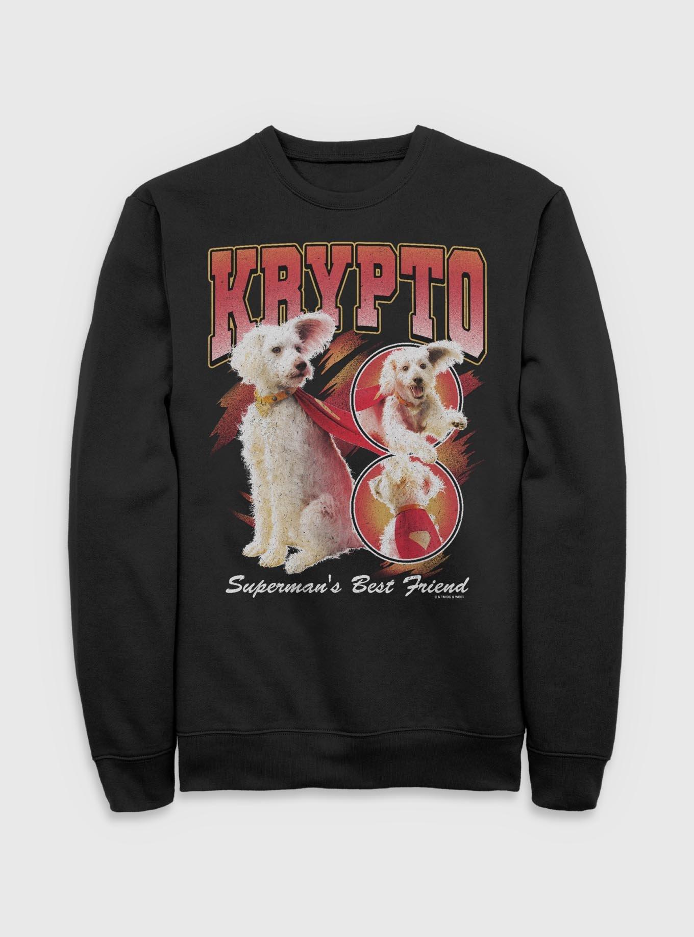 DC Comics Superman Krypto Superman's Best Friend Sweatshirt BoxLunch Exclusive, , hi-res