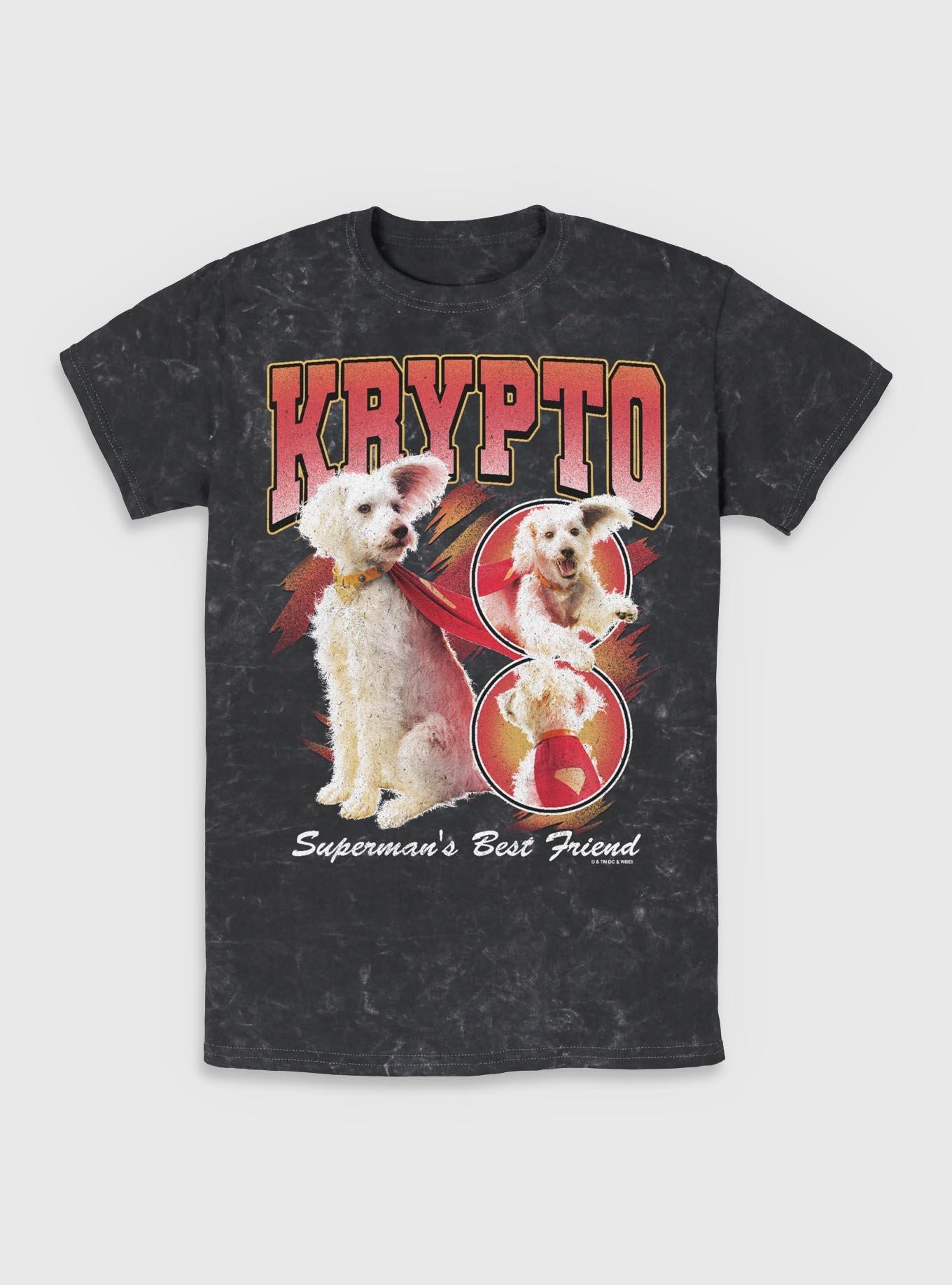 DC Comics Superman Krypto Superman's Best Friend Mineral Wash T-Shirt BoxLunch Exclusive, , hi-res