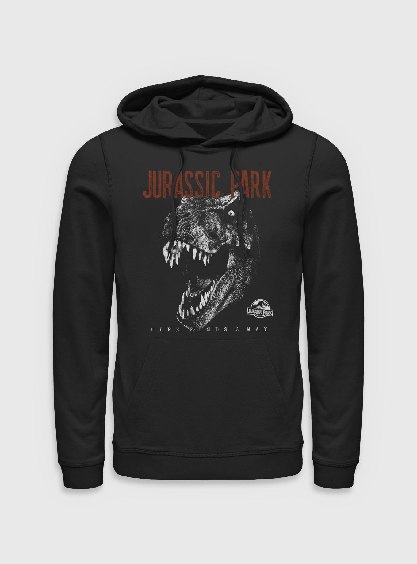 Jurassic Park T-Rex Life Finds A Way Hoodie BoxLunch Exclusive, , hi-res