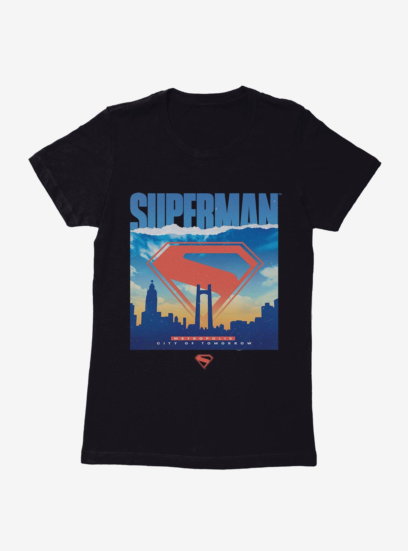 DC Comics Superman Metropolis Silhouette Womens T-Shirt, , hi-res