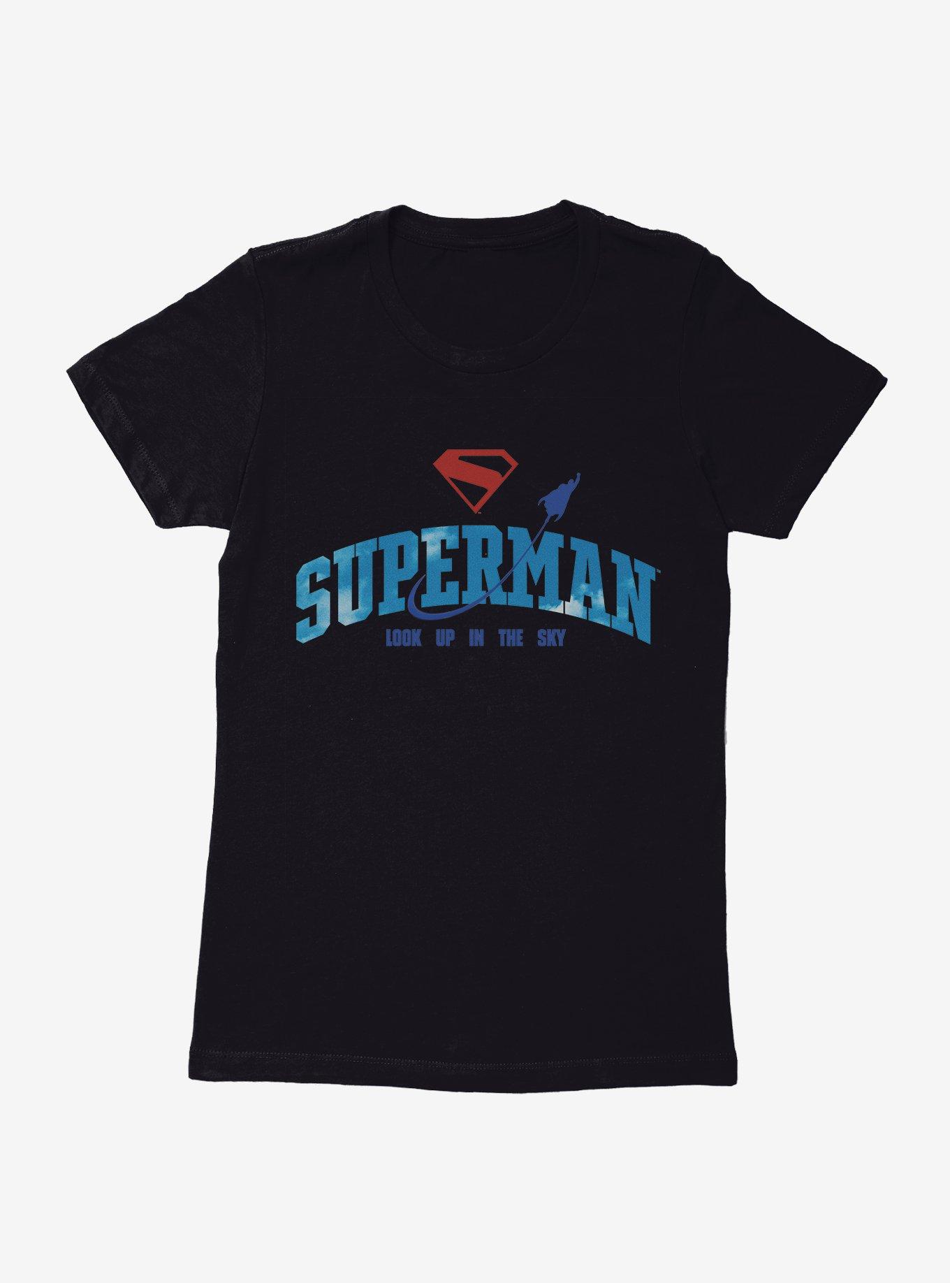 DC Comics Superman Look Up In The Sky Logo Womens T-Shirt, , hi-res
