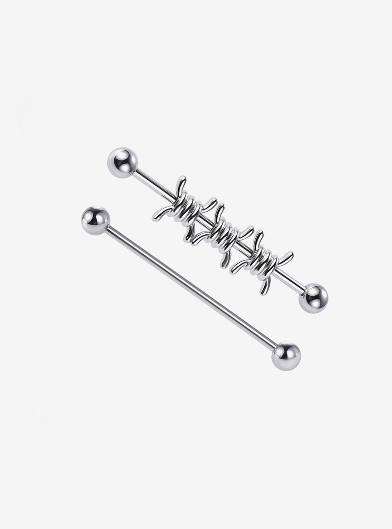 Steel Barbed Wire Industrial Barbell 2 Pack, , hi-res