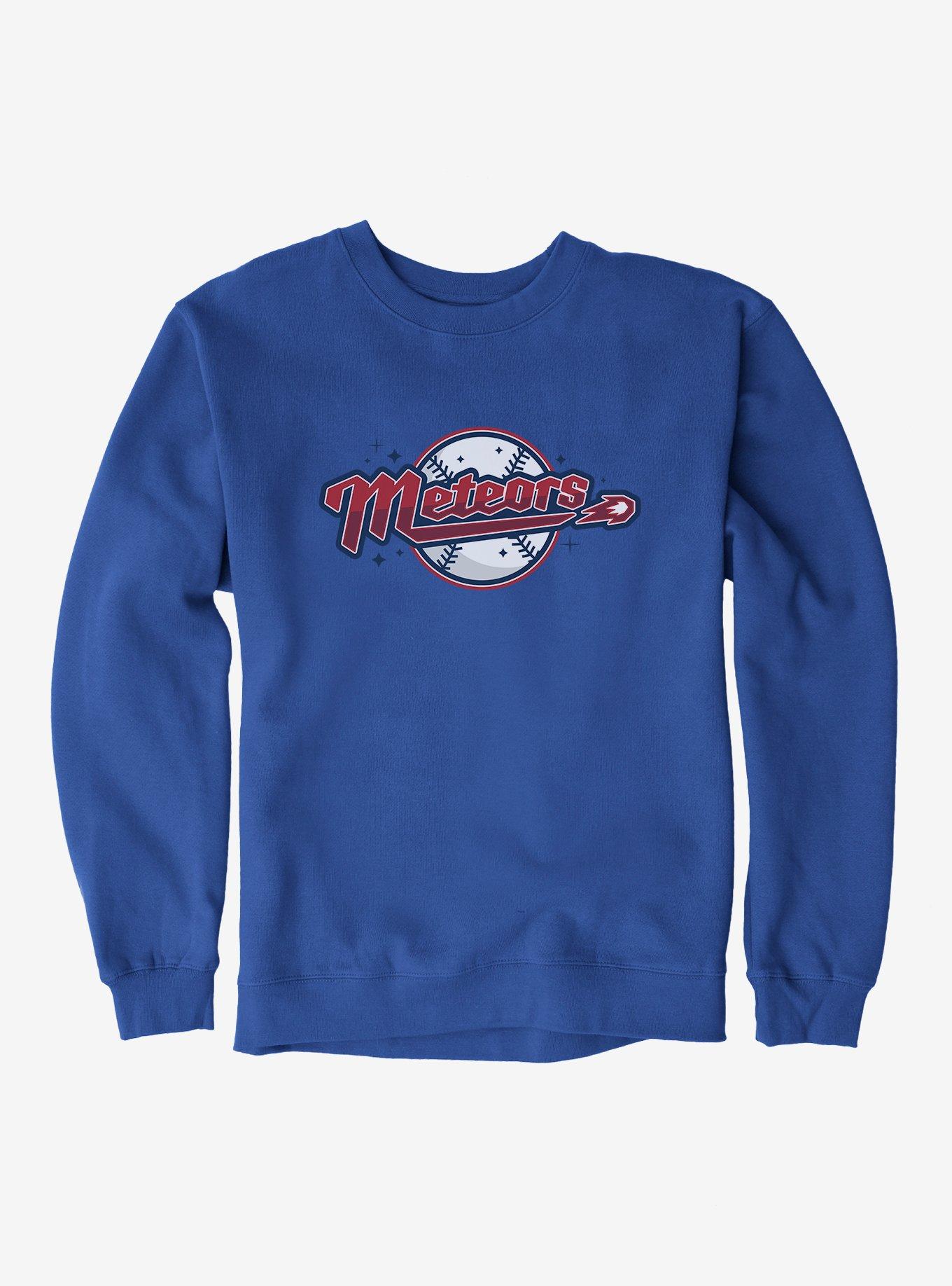 DC Comics Superman Metropolis Meteors Baseball Team Sweatshirt, ROYAL, hi-res view 1