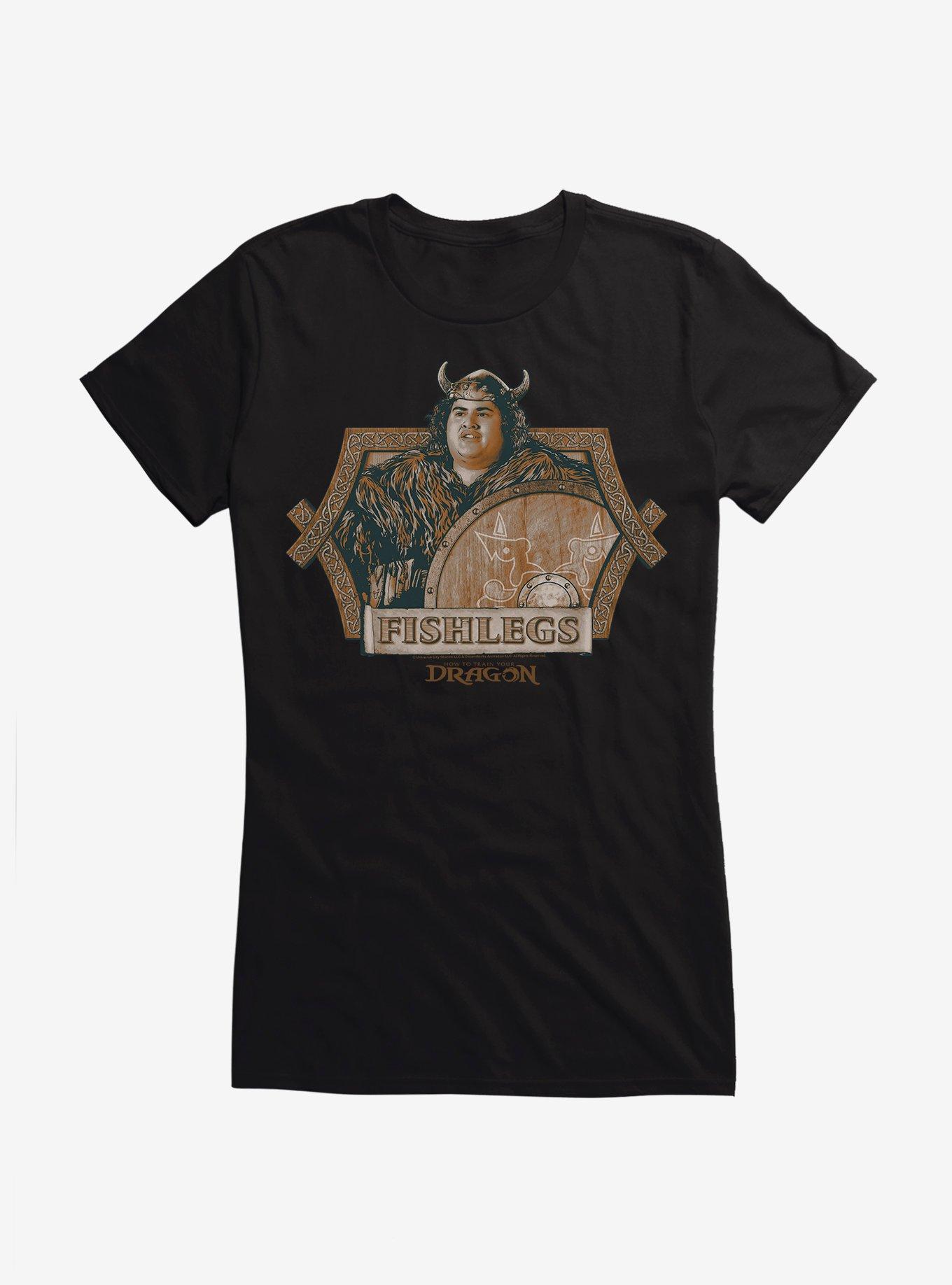 How To Train Your Dragon Fishlegs Girls T-Shirt, BLACK, hi-res