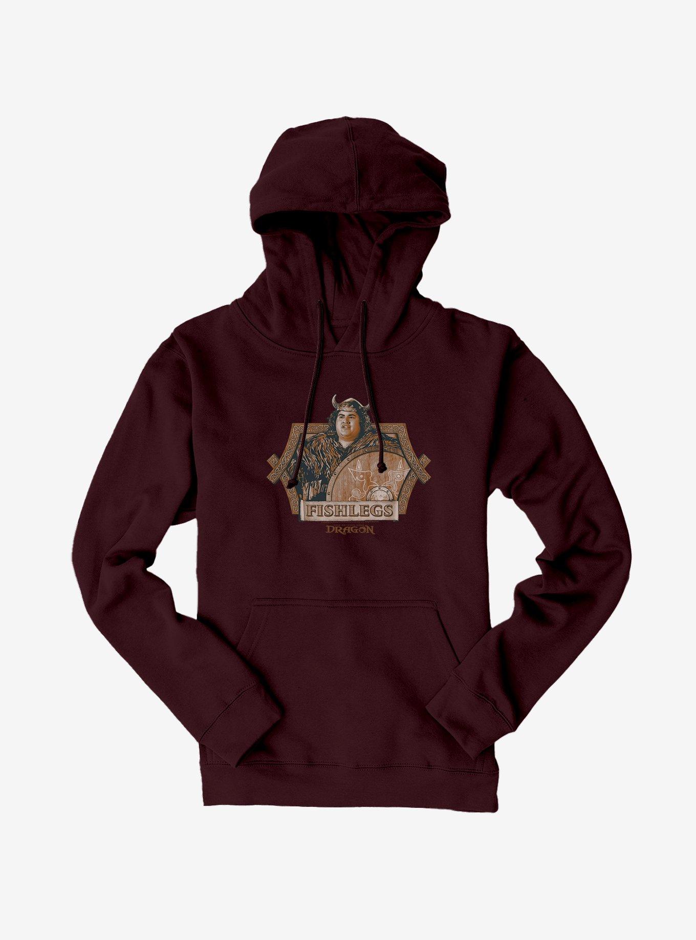 How To Train Your Dragon Fishlegs Hoodie, MAROON, hi-res