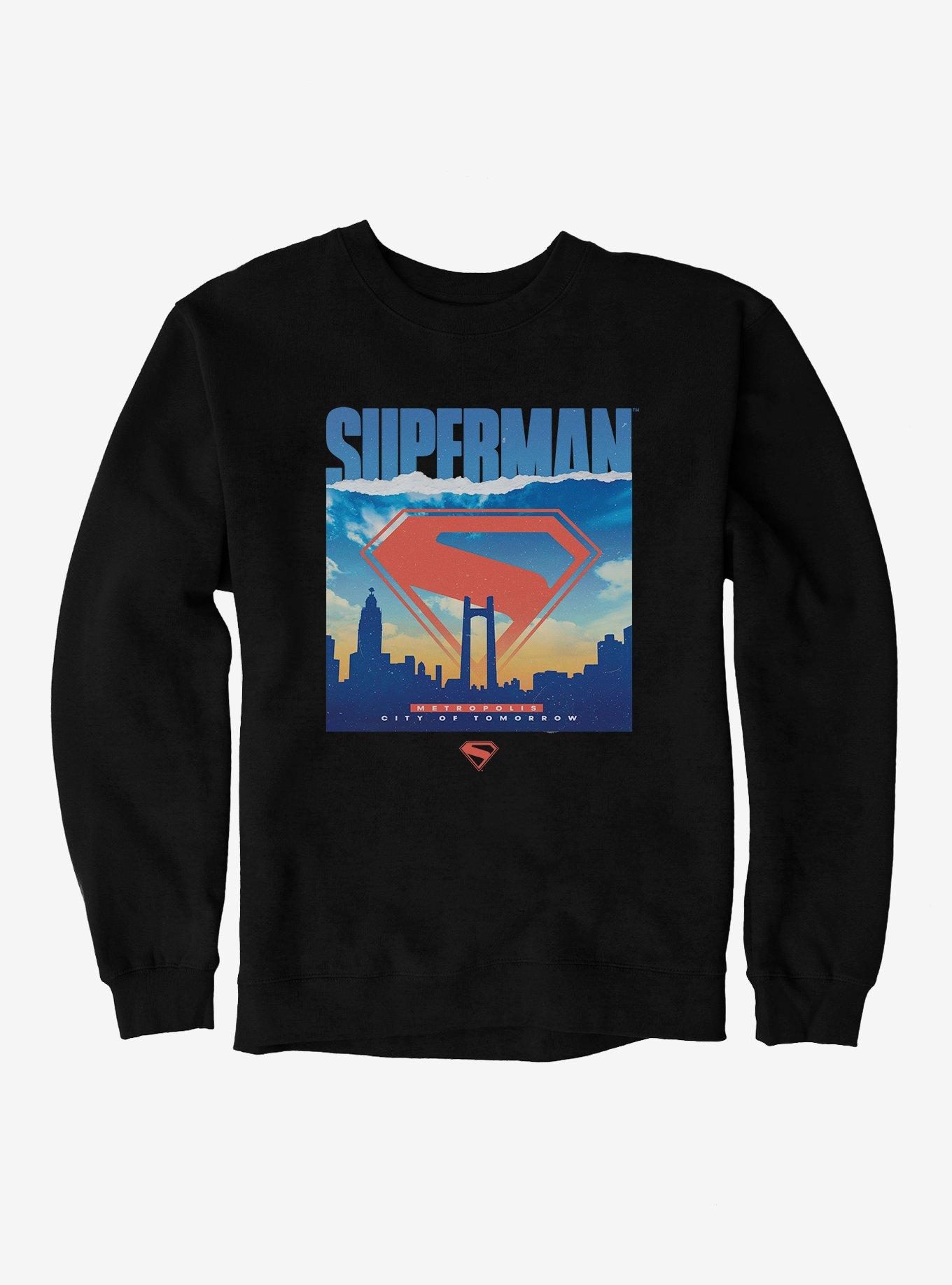 DC Comics Superman Metropolis Silhouette Sweatshirt, , hi-res